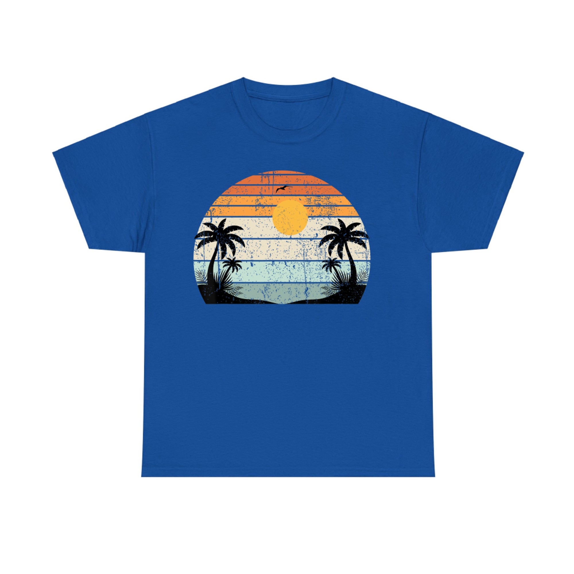 Sunshine Summer Vibes Palm Trees Beach Retro Tropical Summer T-Shirt