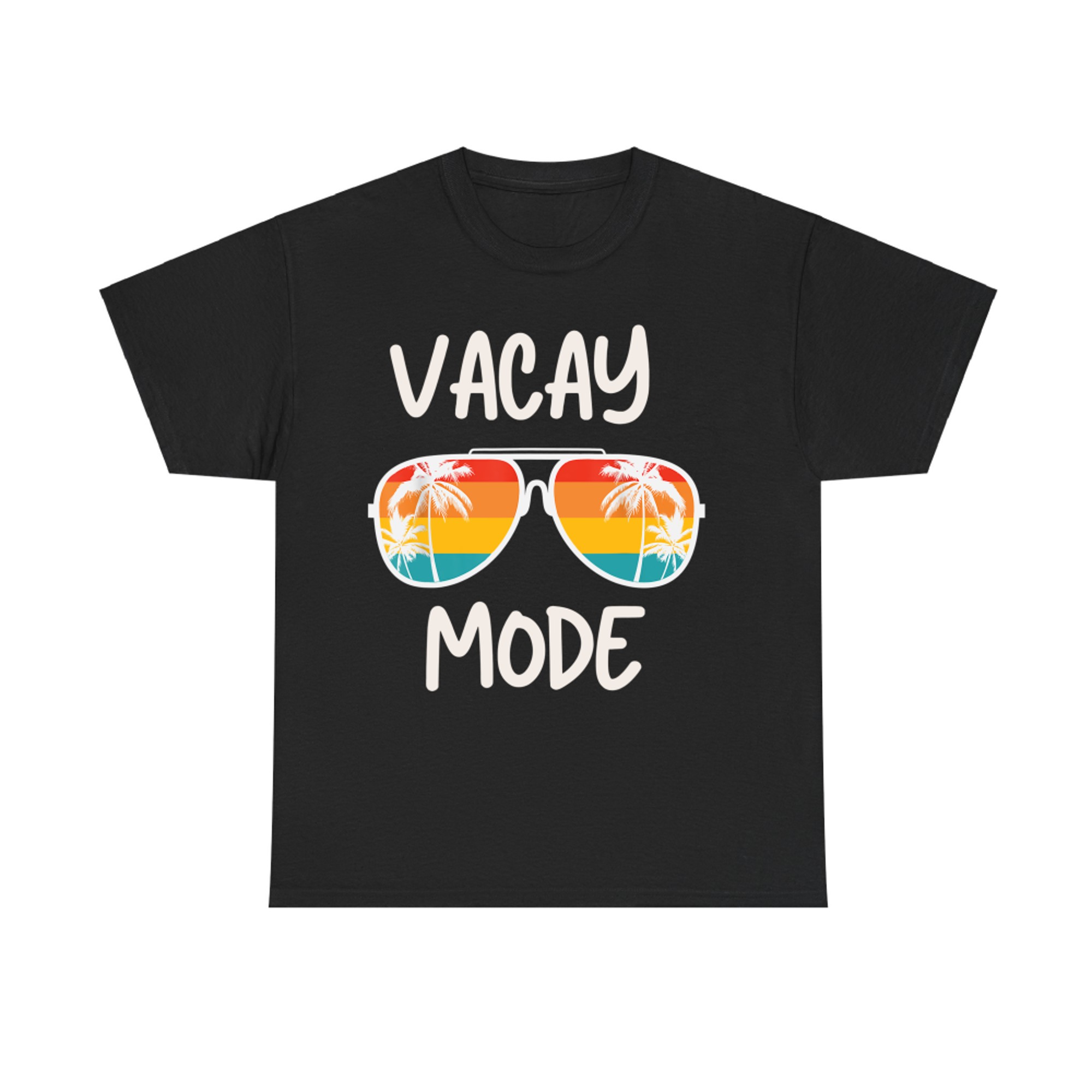 Vacation Summer Sunglasses and Palm Trees Vacay Mode Ocean T-Shirt