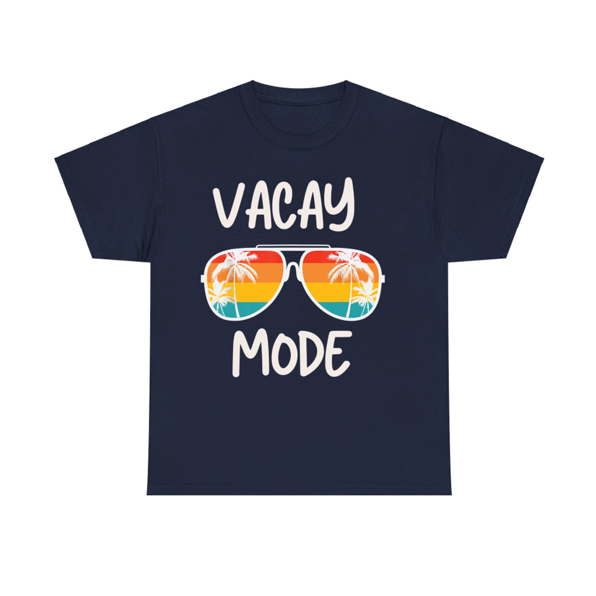Vacation Summer Sunglasses and Palm Trees Vacay Mode Ocean T-Shirt