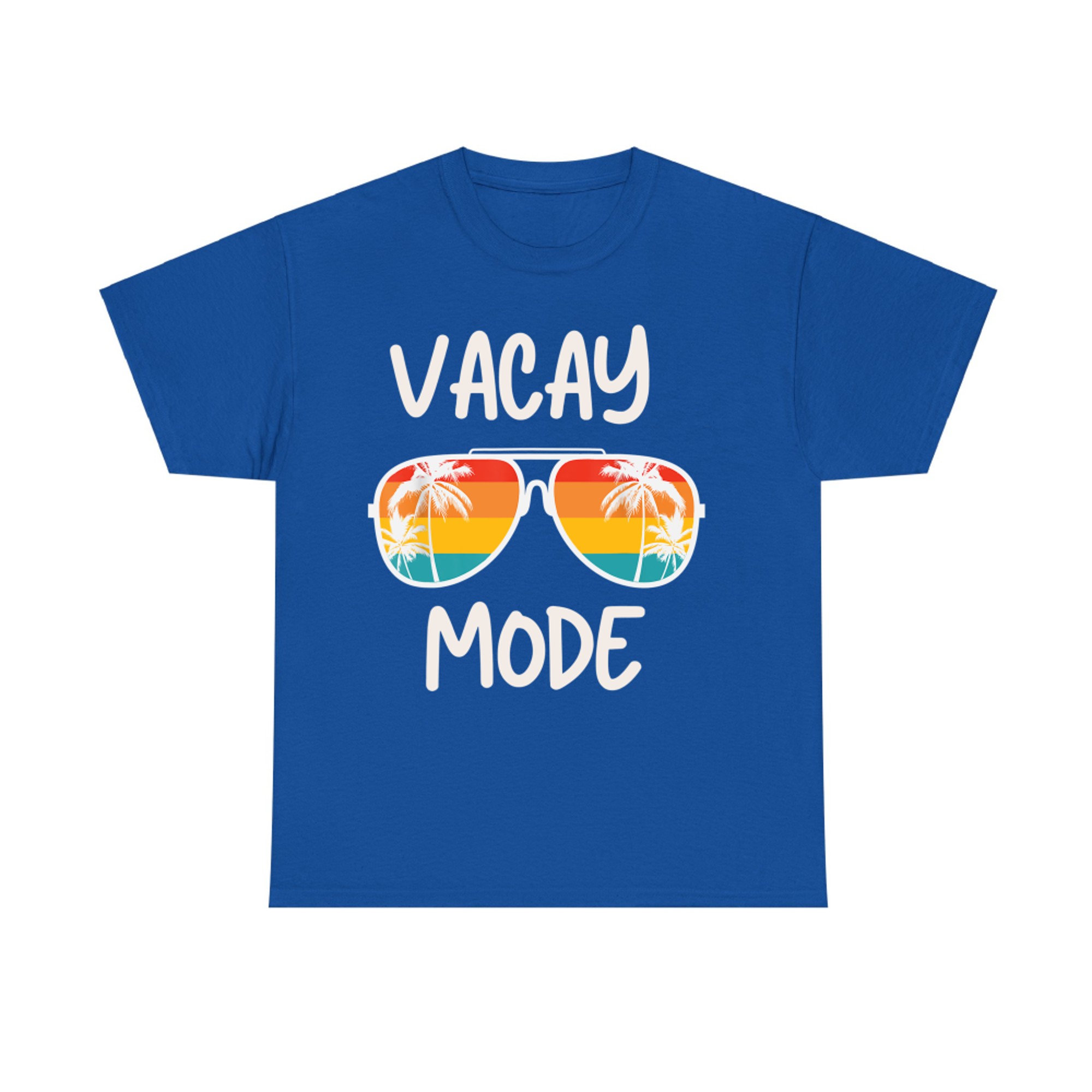 Vacation Summer Sunglasses and Palm Trees Vacay Mode Ocean T-Shirt