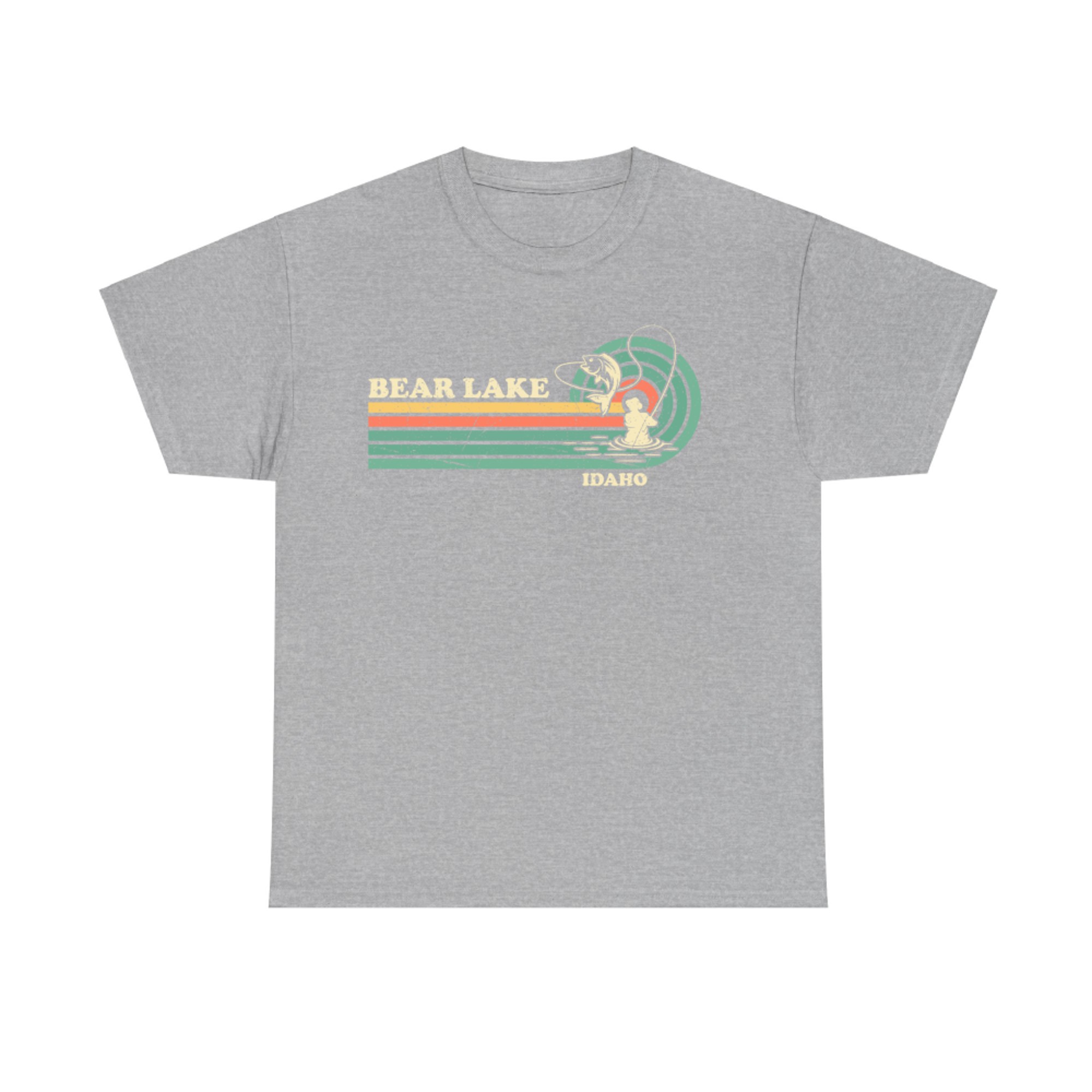 Vintage Retro Summer Fishing Idaho Bear Lake T-Shirt
