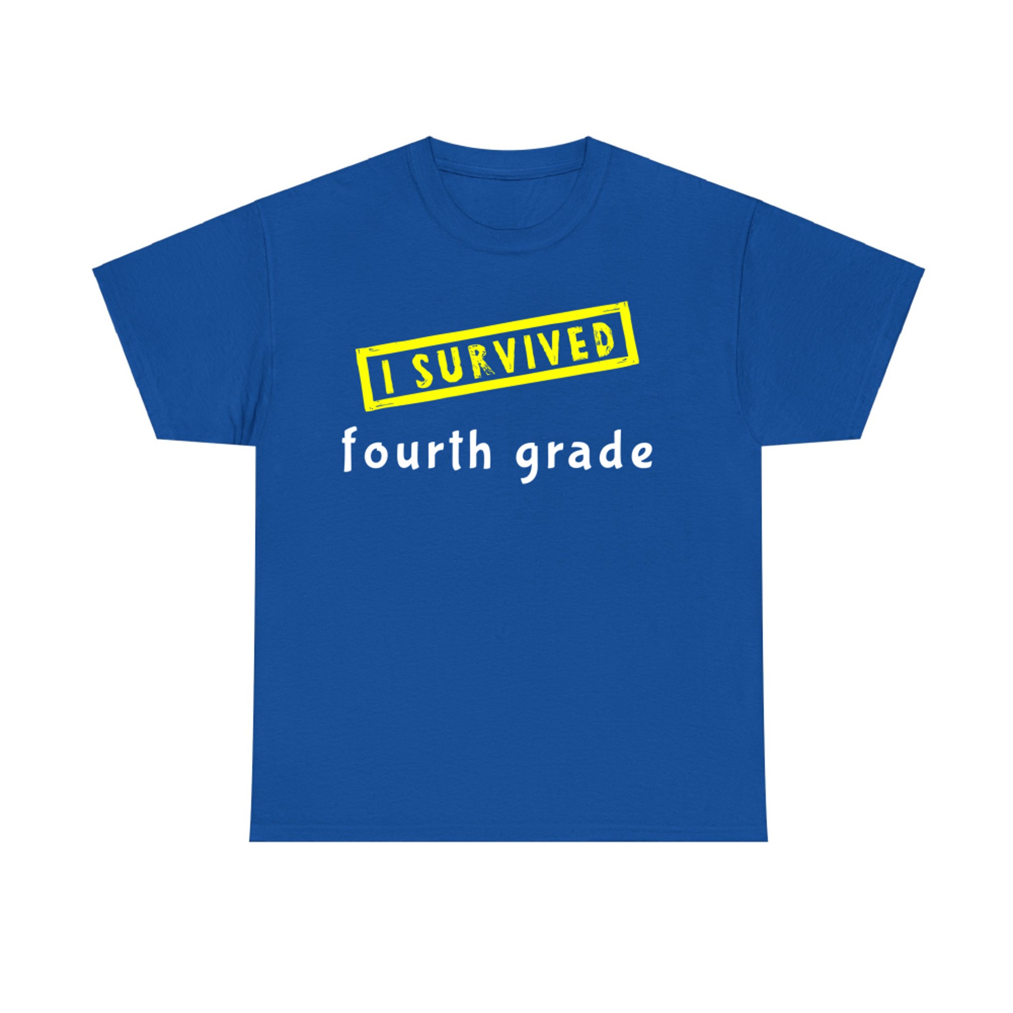 I Survived Fourth Grade Funny End of School Design T-Shirt