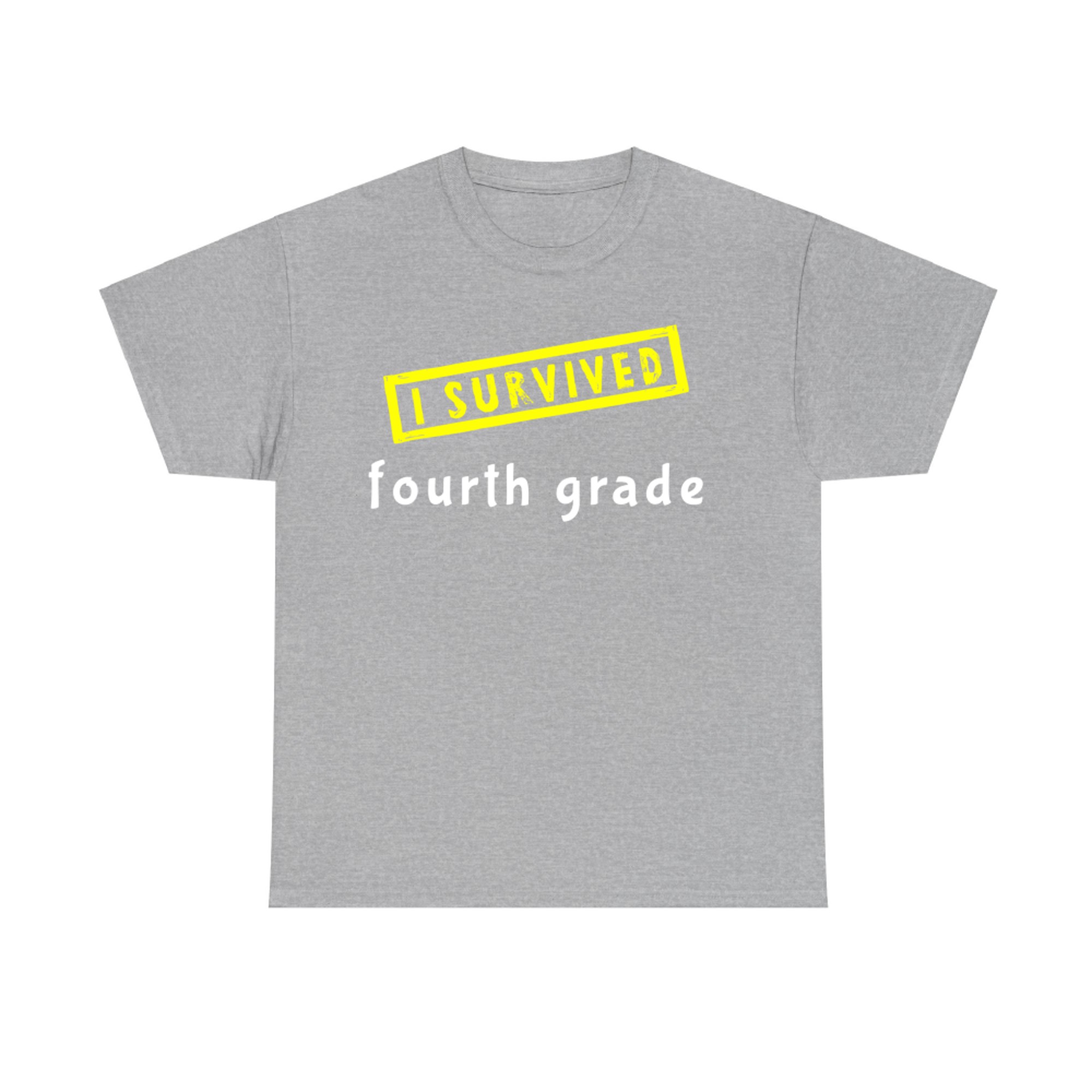 I Survived Fourth Grade Funny End of School Design T-Shirt
