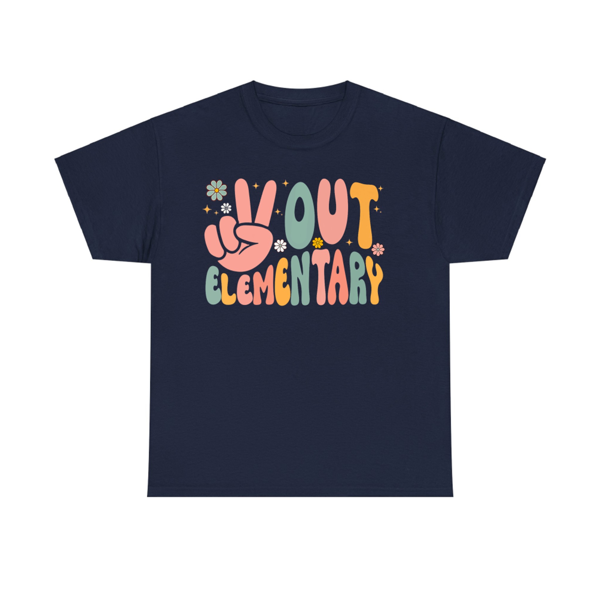 Peace Out Elementary Last Day of School Elementary Graduate T-Shirt
