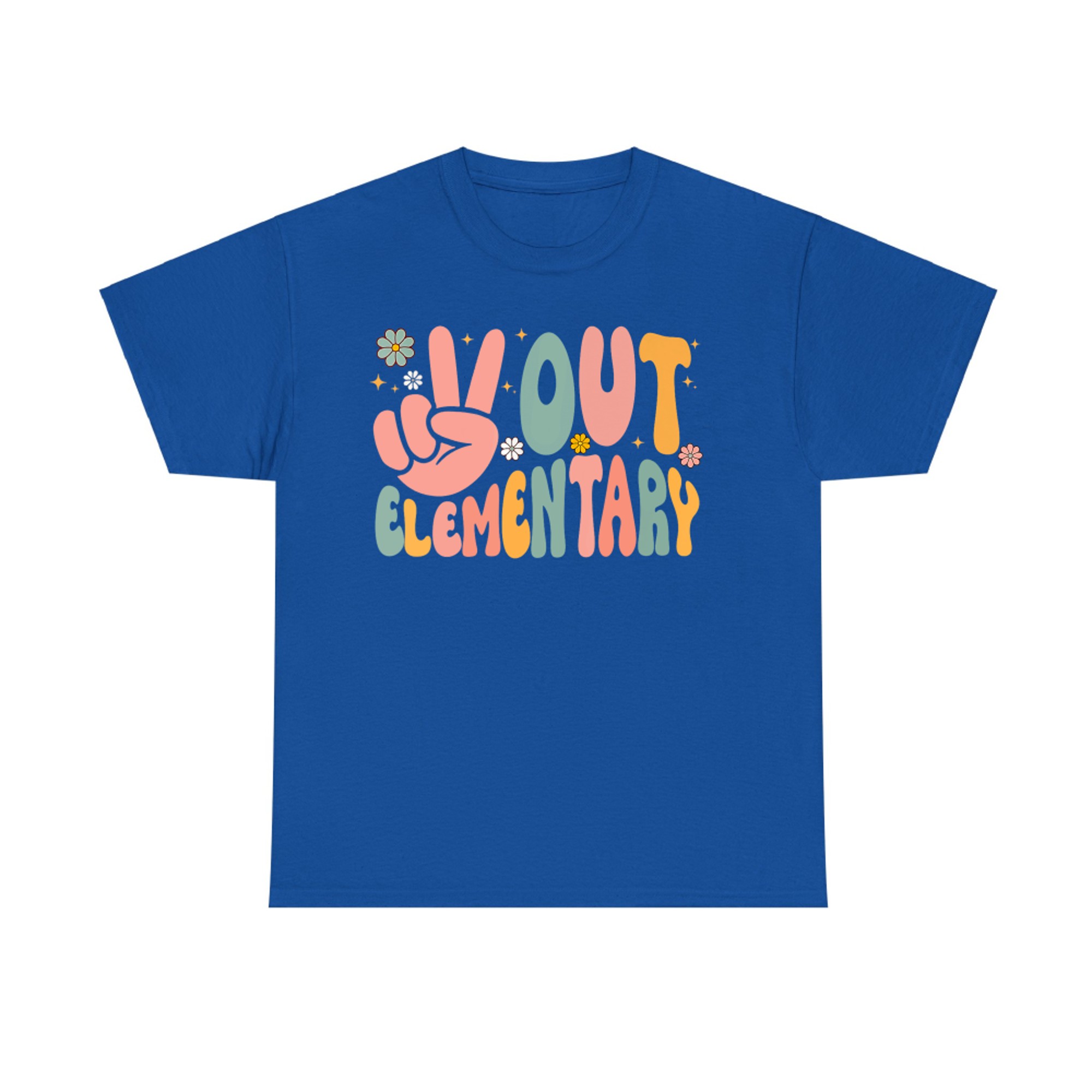 Peace Out Elementary Last Day of School Elementary Graduate T-Shirt