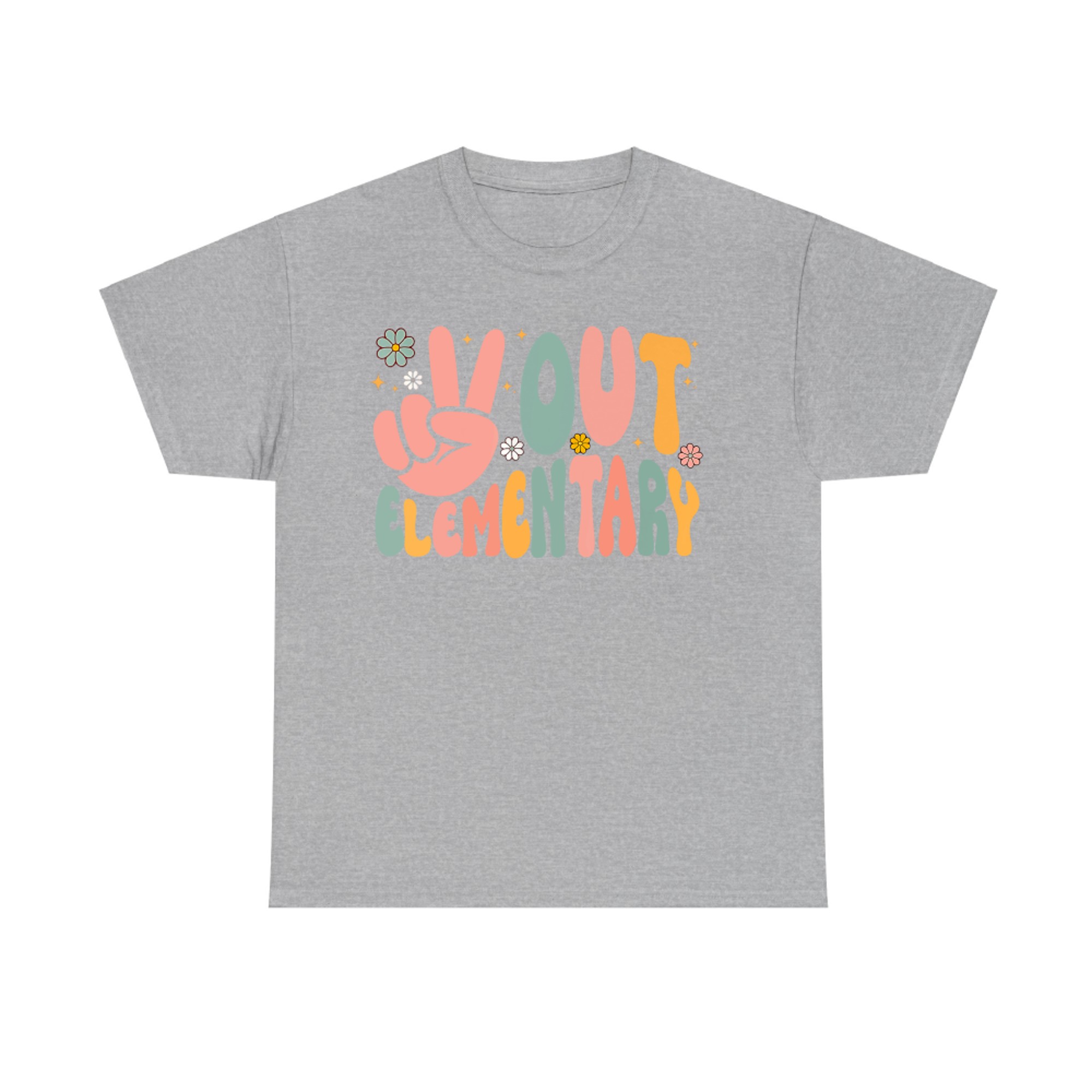 Peace Out Elementary Last Day of School Elementary Graduate T-Shirt