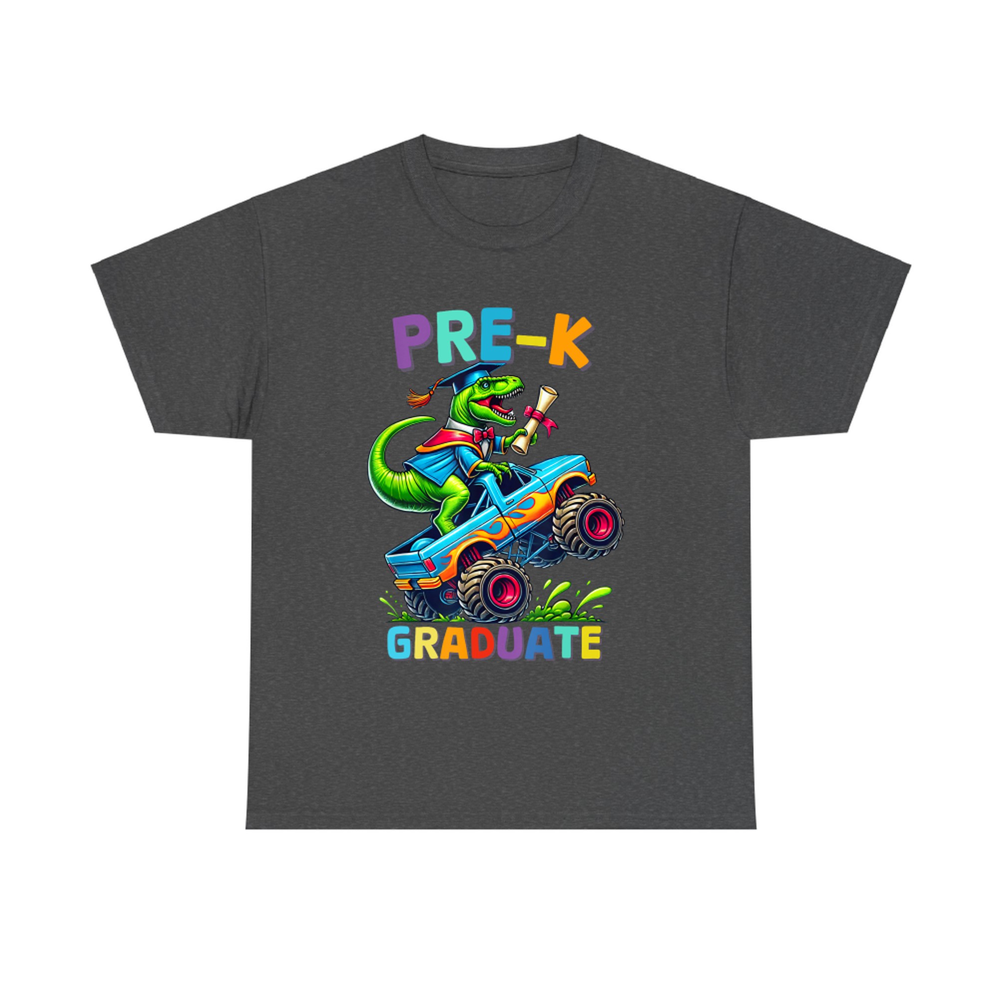 Pre-K Graduate Dinosaur Monster Truck Dino Graduation T-Shirt