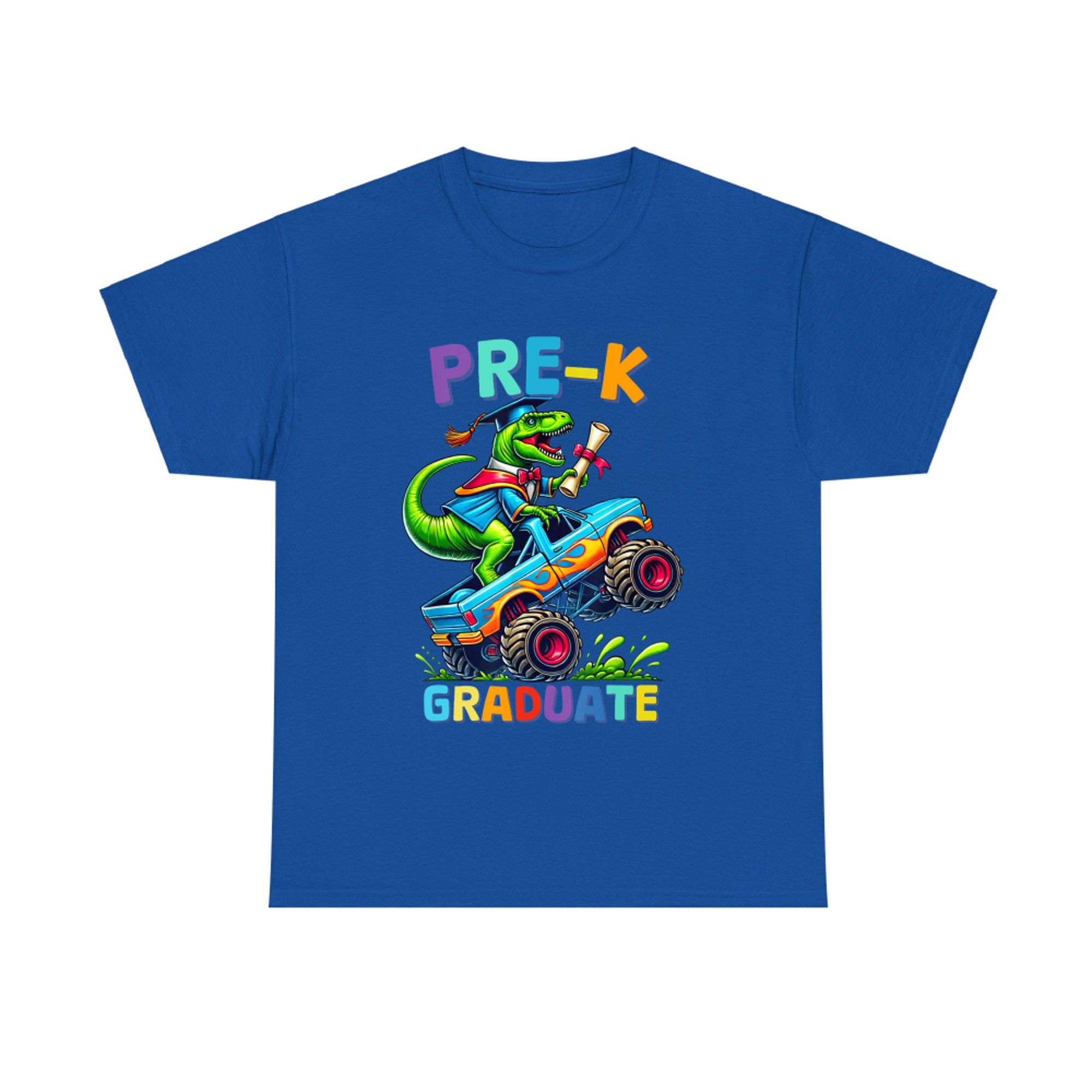 Pre-K Graduate Dinosaur Monster Truck Dino Graduation T-Shirt
