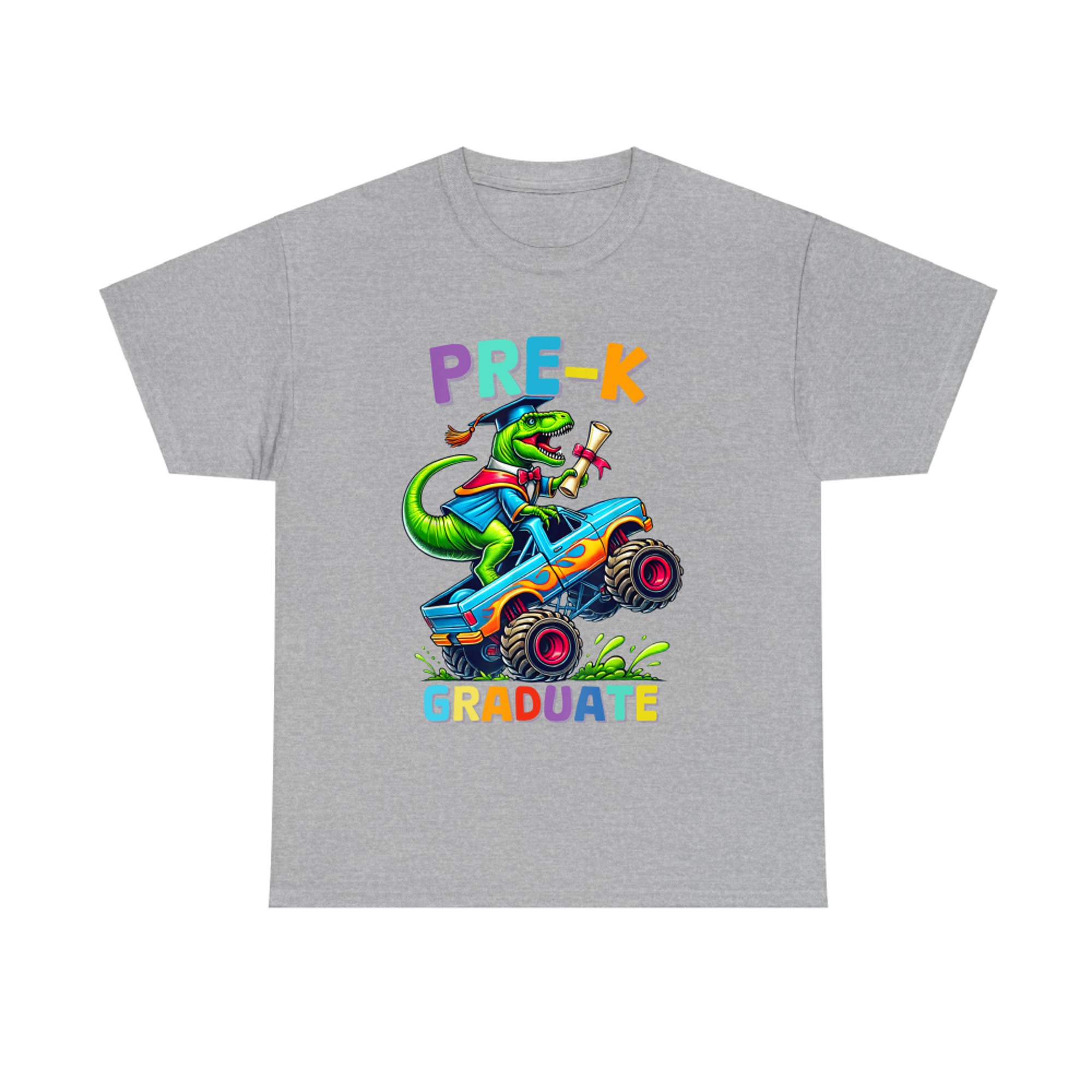 Pre-K Graduate Dinosaur Monster Truck Dino Graduation T-Shirt