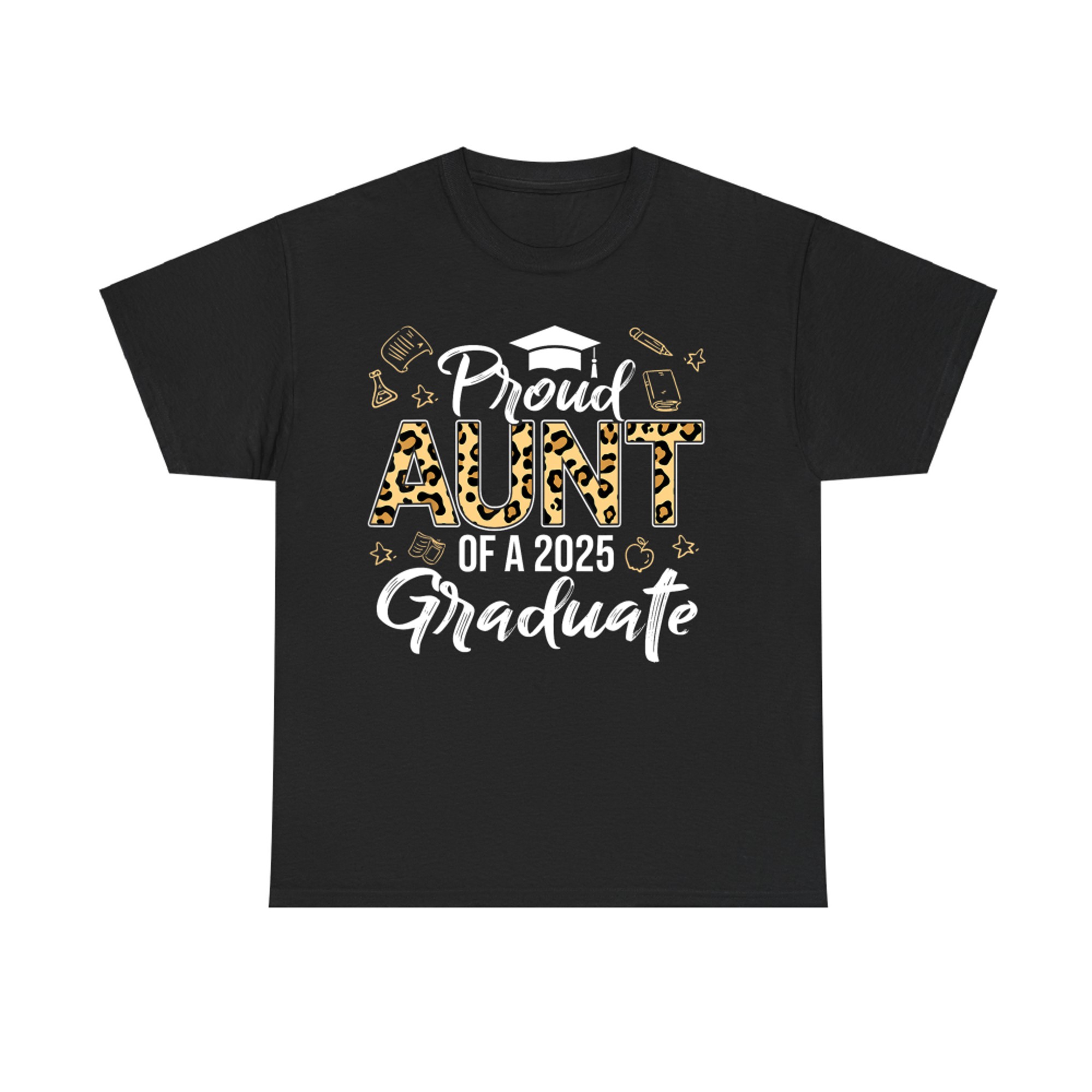 Proud Aunt Of Graduate Senior Class Graduation Leopard T-Shirt
