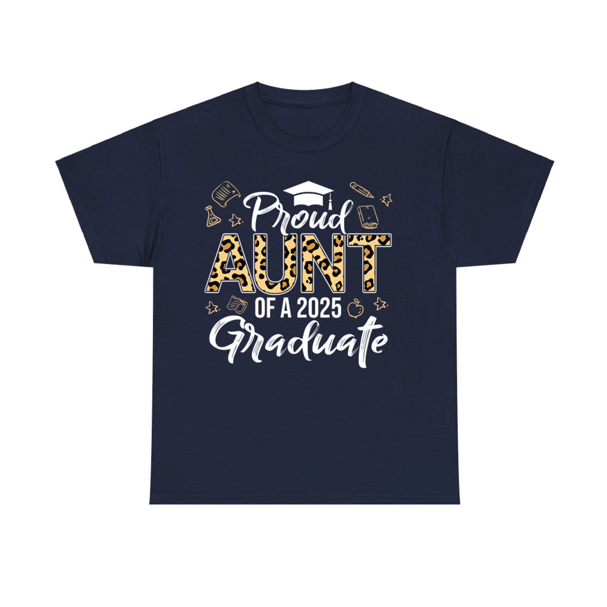 Proud Aunt Of Graduate Senior Class Graduation Leopard T-Shirt