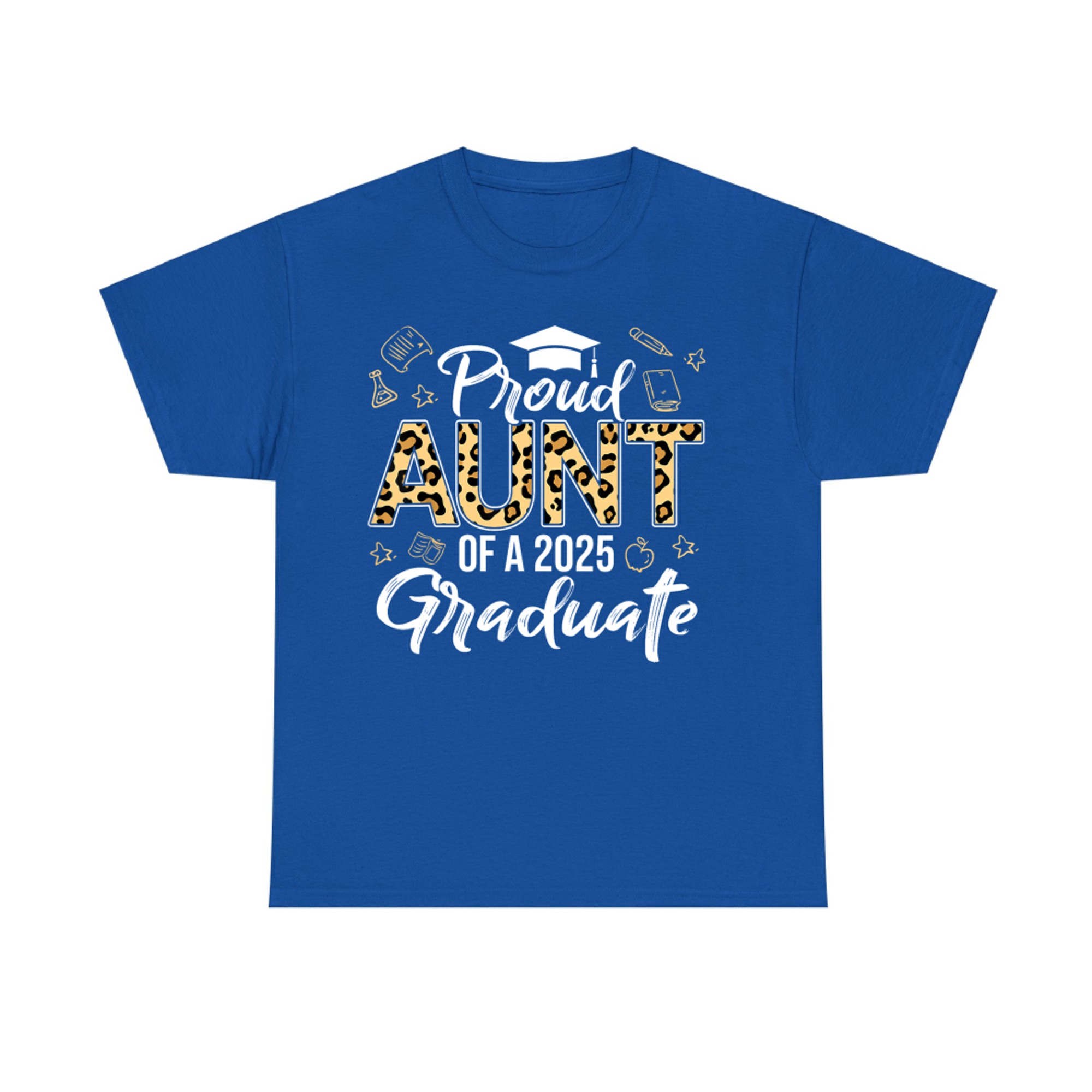 Proud Aunt Of Graduate Senior Class Graduation Leopard T-Shirt