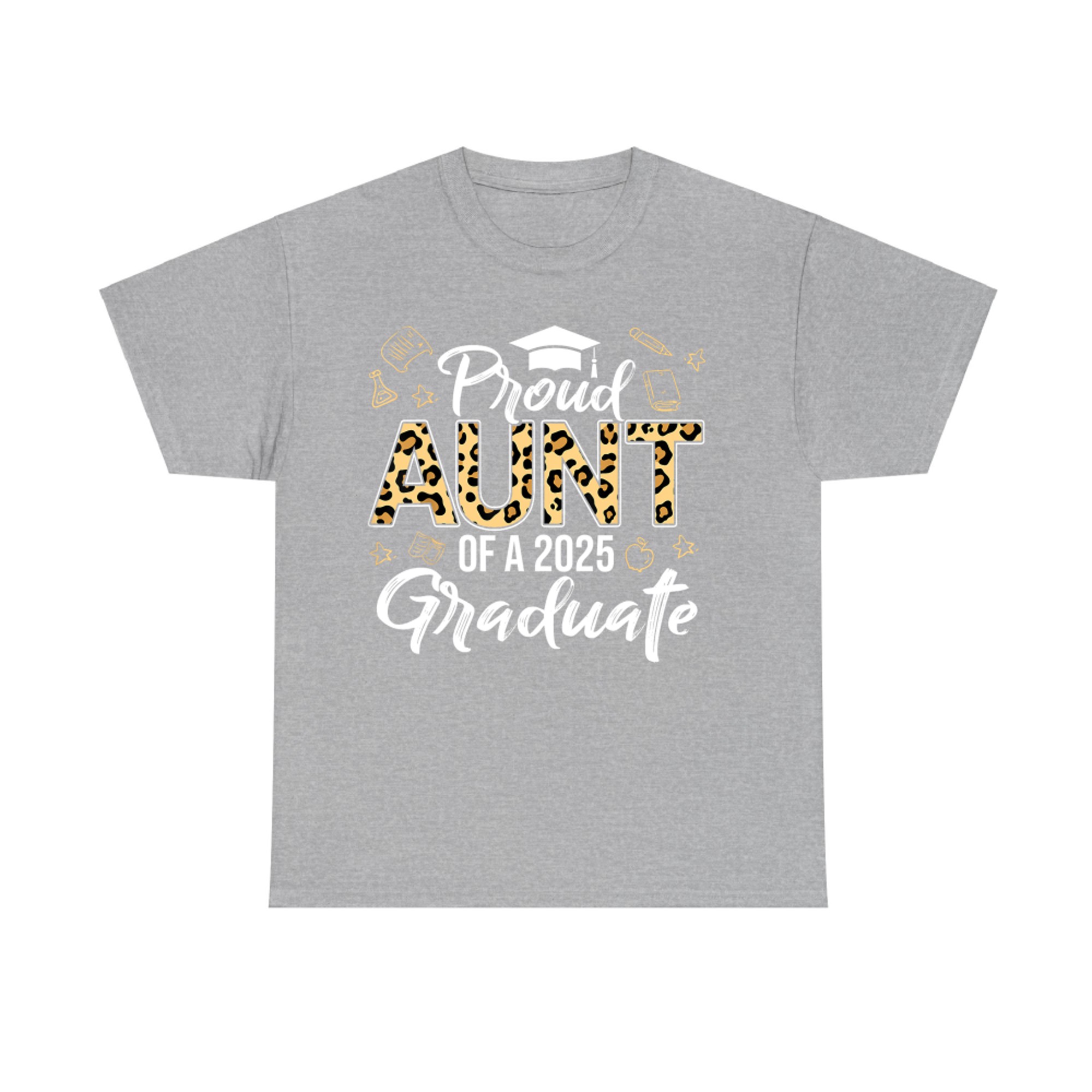Proud Aunt Of Graduate Senior Class Graduation Leopard T-Shirt
