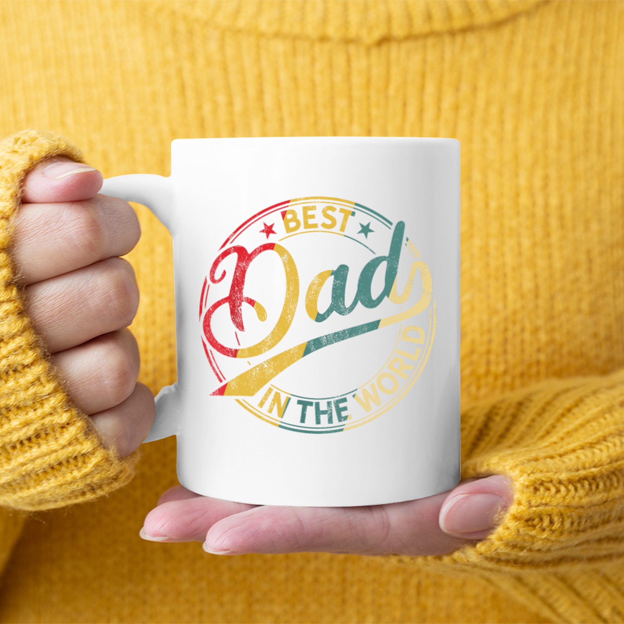 Best Dad In The World Vintage Father’s Day Retro Mug