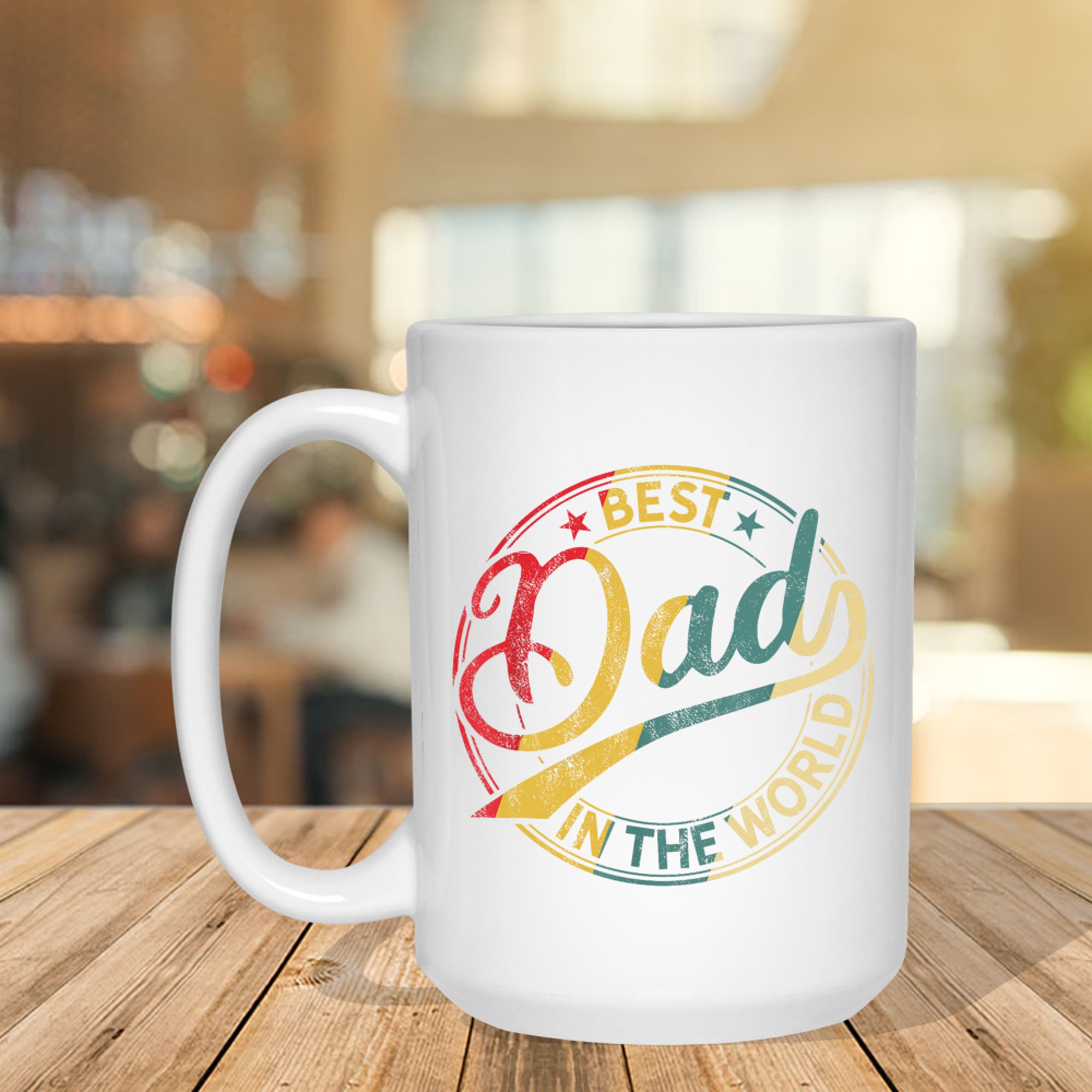 Best Dad In The World Vintage Father’s Day Retro Mug