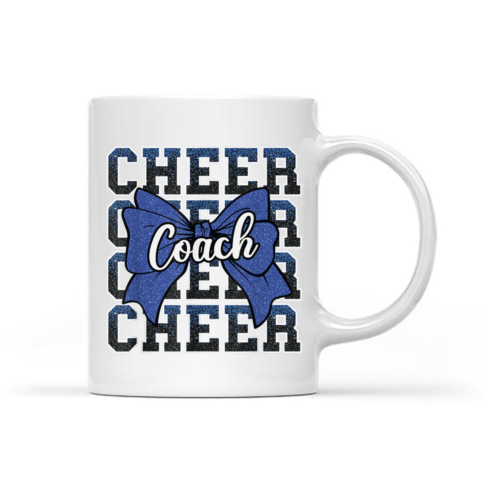 Blue Funny Sport Loud Proud Cheer Coach Dad Father's Day Mug