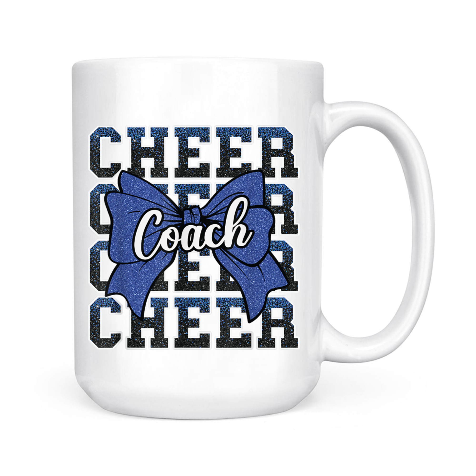 Blue Funny Sport Loud Proud Cheer Coach Dad Father's Day Mug