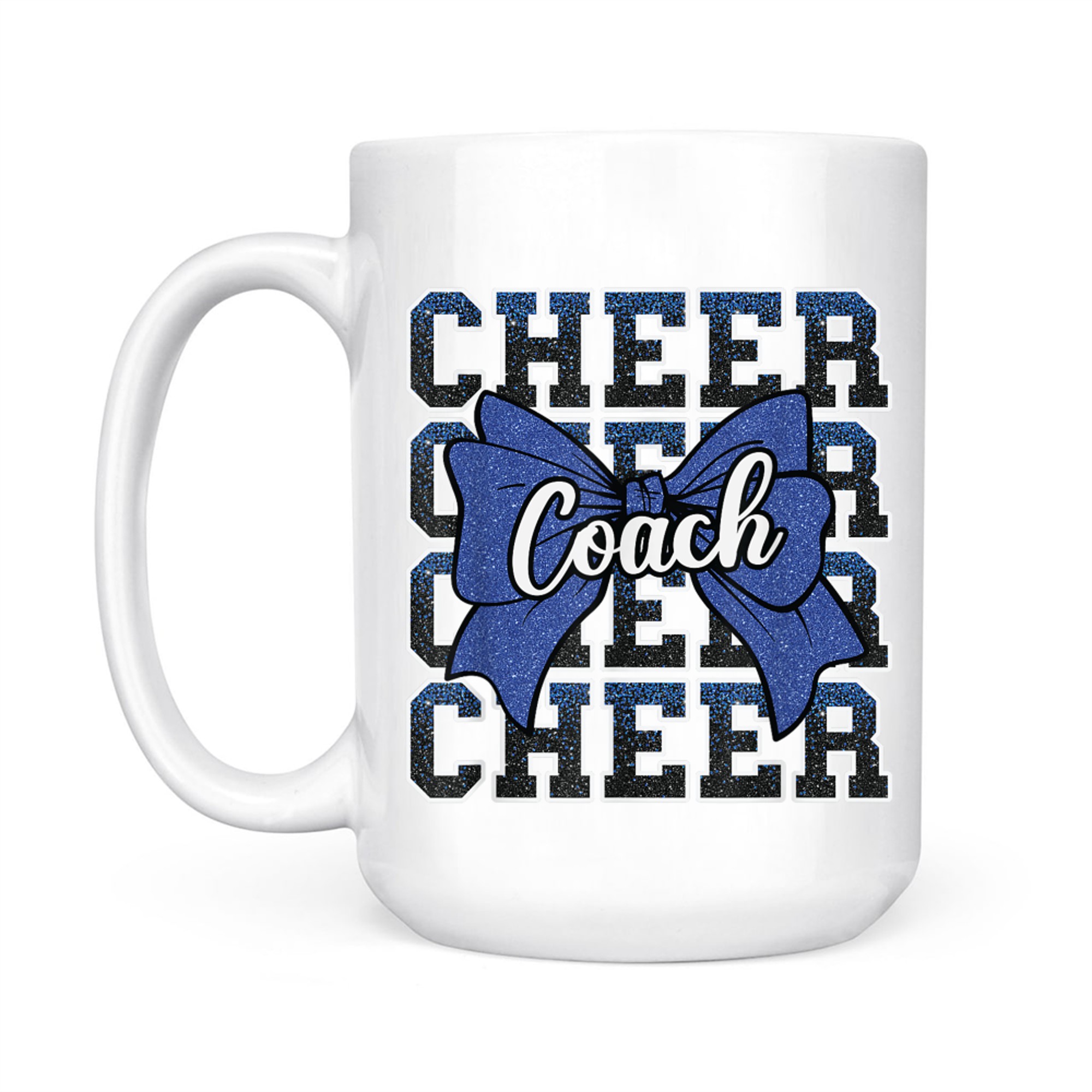 Blue Funny Sport Loud Proud Cheer Coach Dad Father's Day Mug
