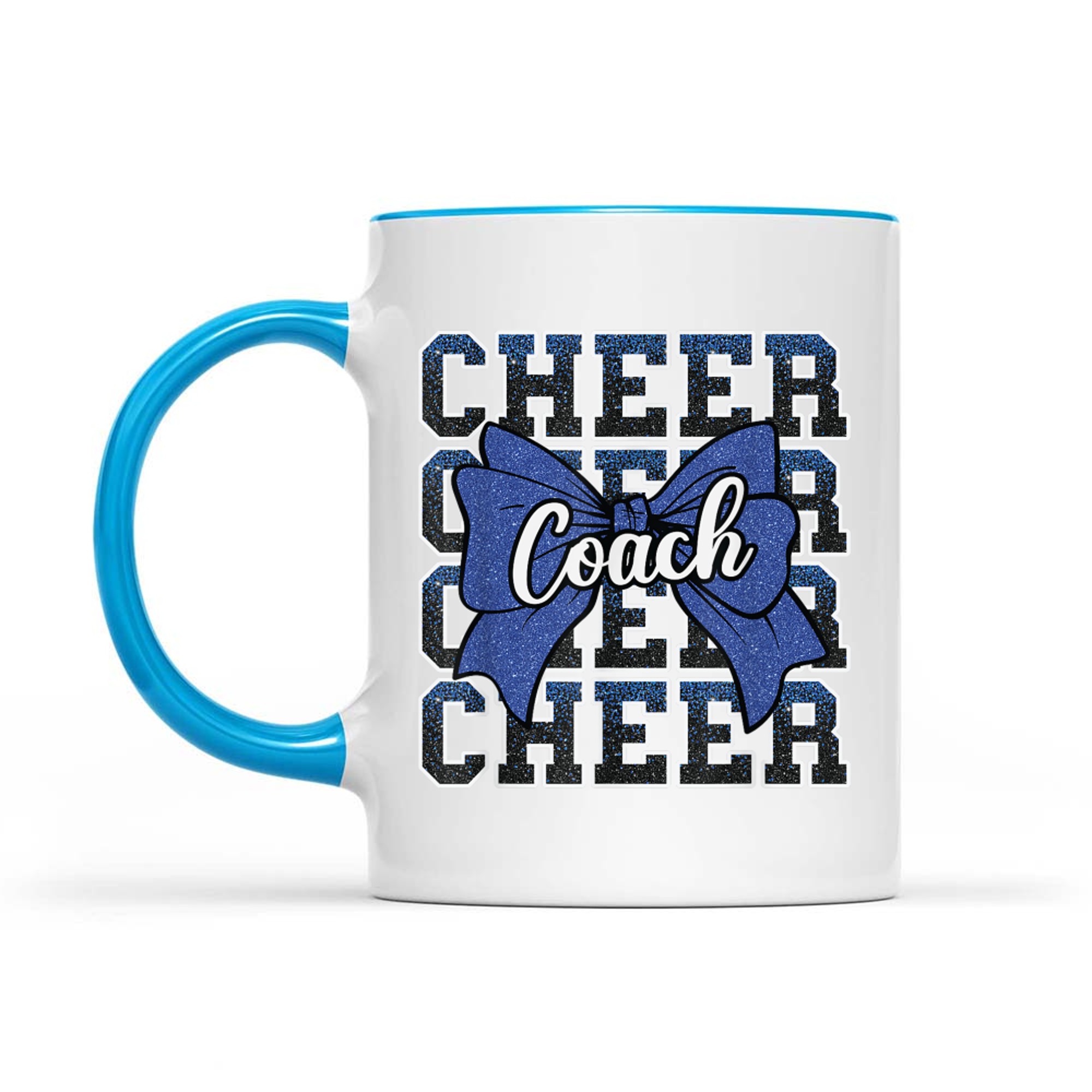 Blue Funny Sport Loud Proud Cheer Coach Dad Father's Day Mug
