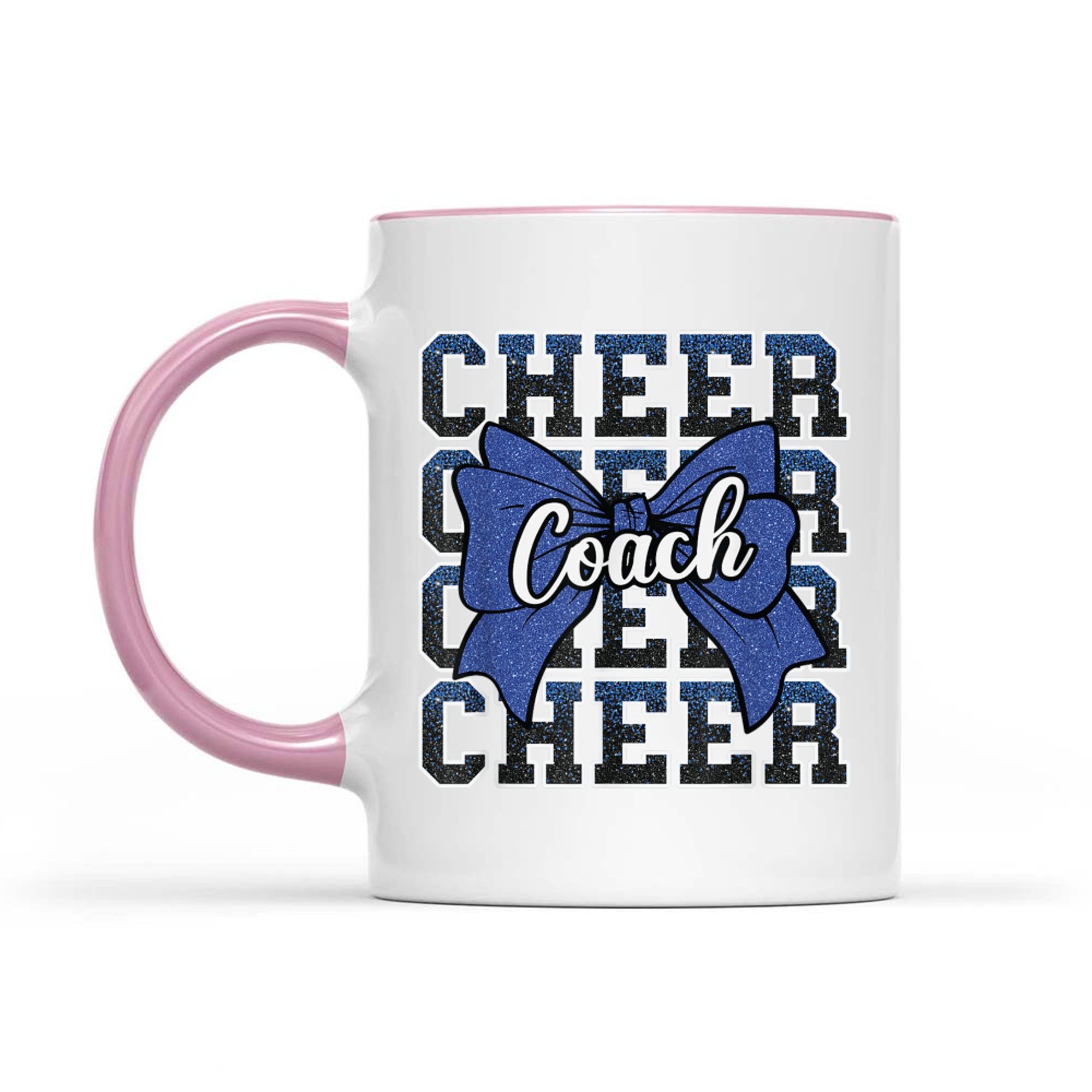 Blue Funny Sport Loud Proud Cheer Coach Dad Father's Day Mug