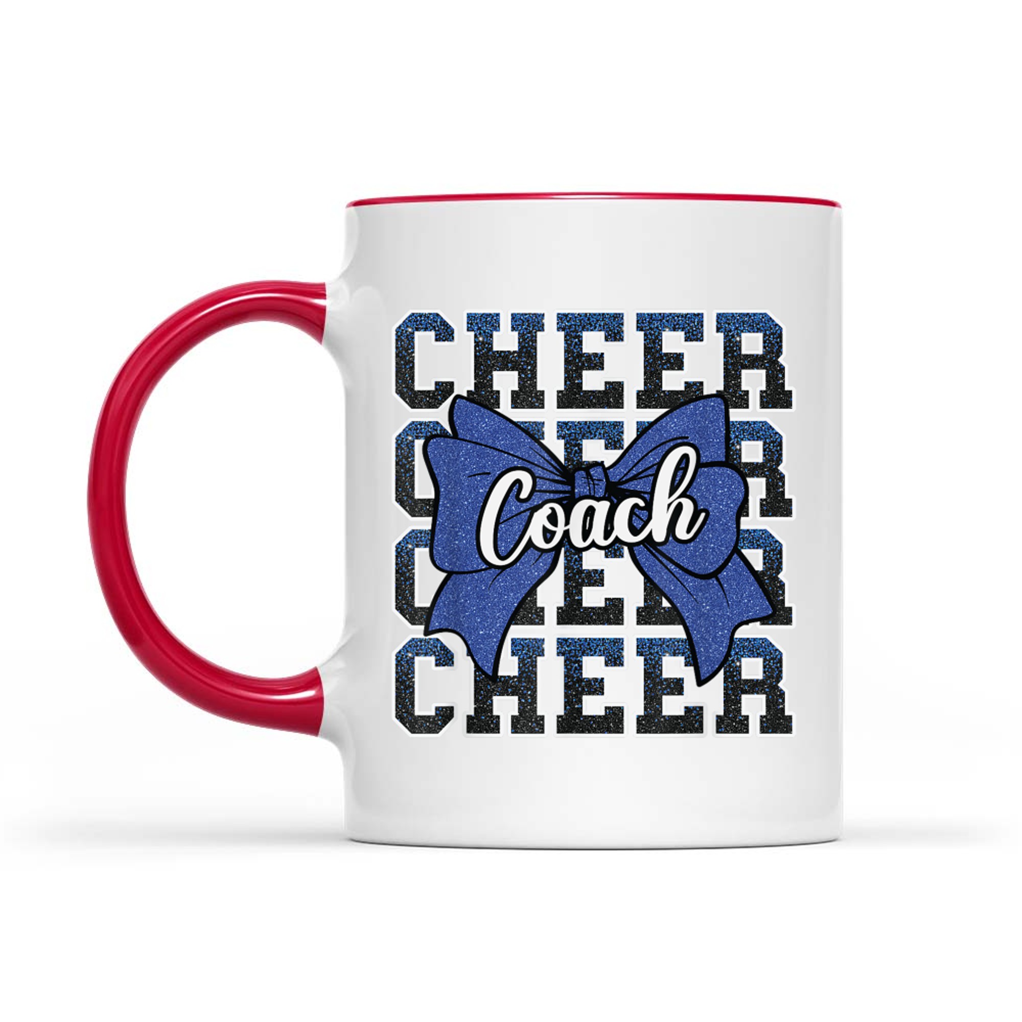 Blue Funny Sport Loud Proud Cheer Coach Dad Father's Day Mug