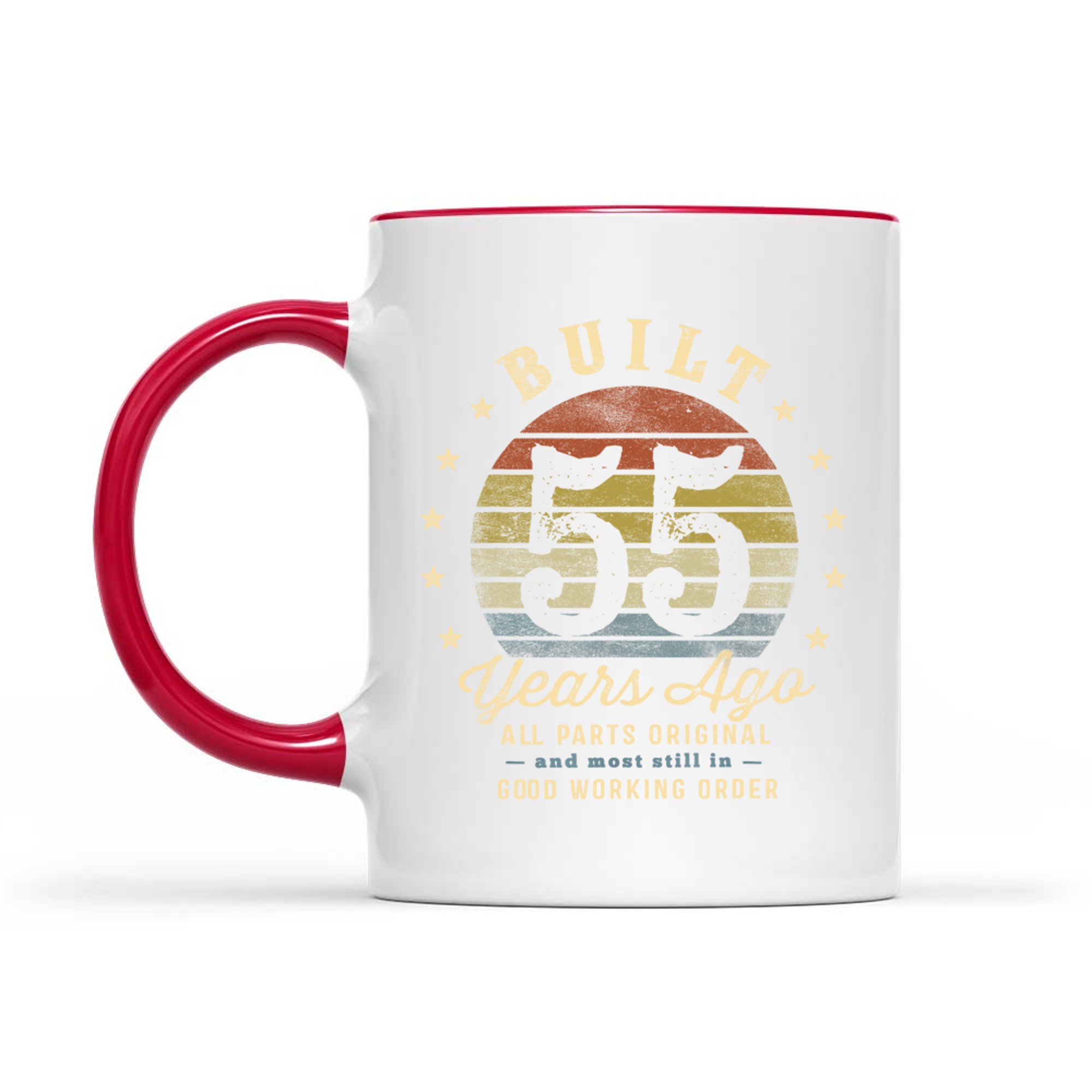 Built Years Ago Funny Vintage Birthday Design 55th Celebration Mug