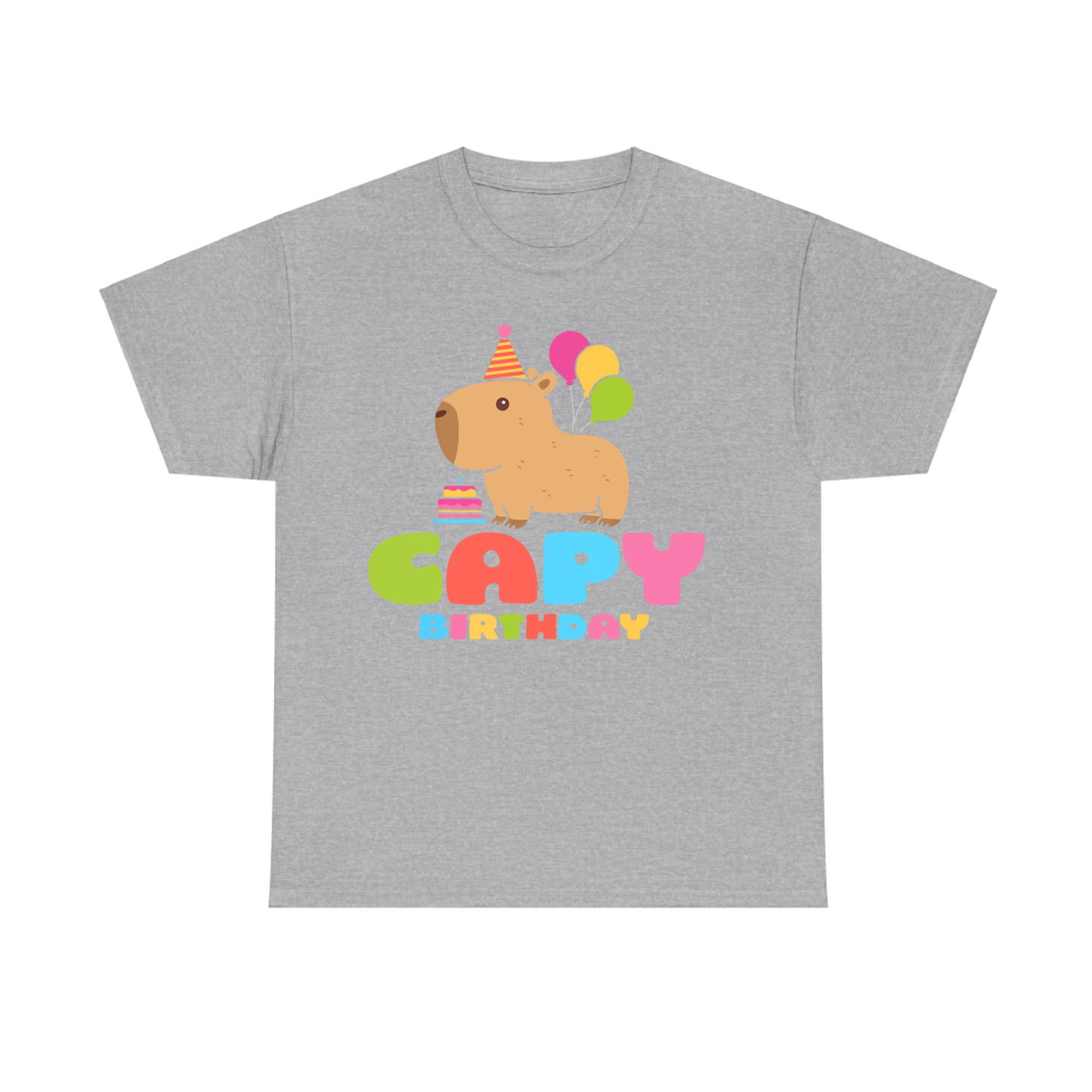 Capy Birthday Capybara Lover Funny Rodent Animal Bday Party T-Shirt