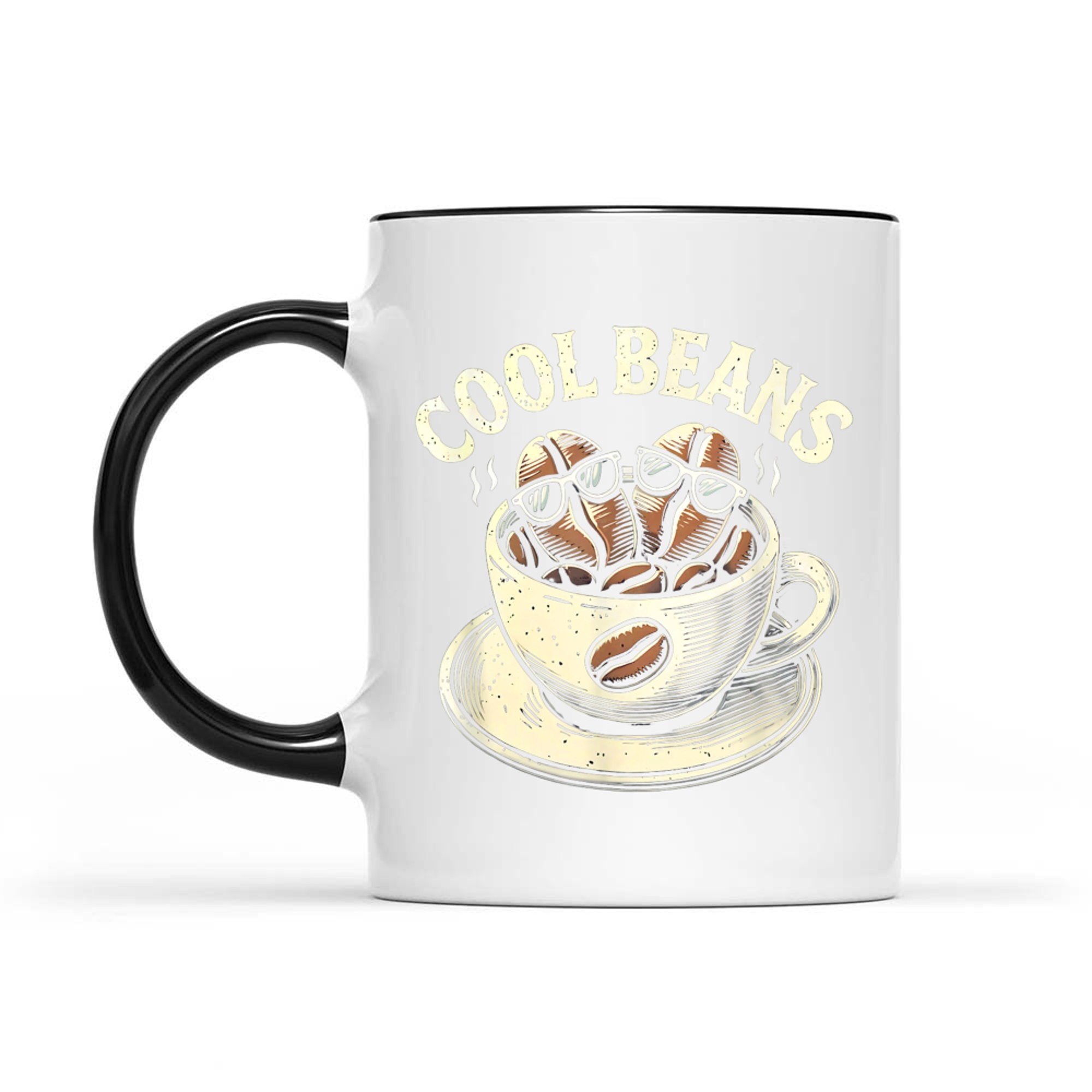 Cool Beans Coffee Caffeine Lover Retro Mug