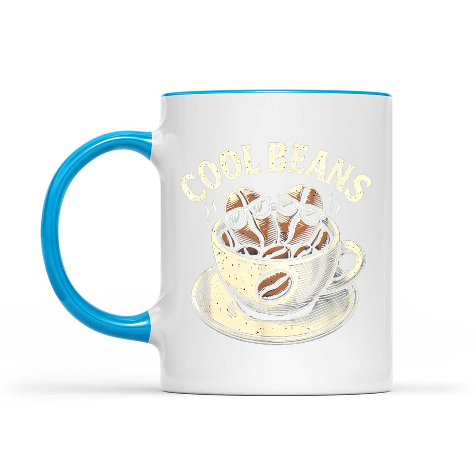 Cool Beans Coffee Caffeine Lover Retro Mug