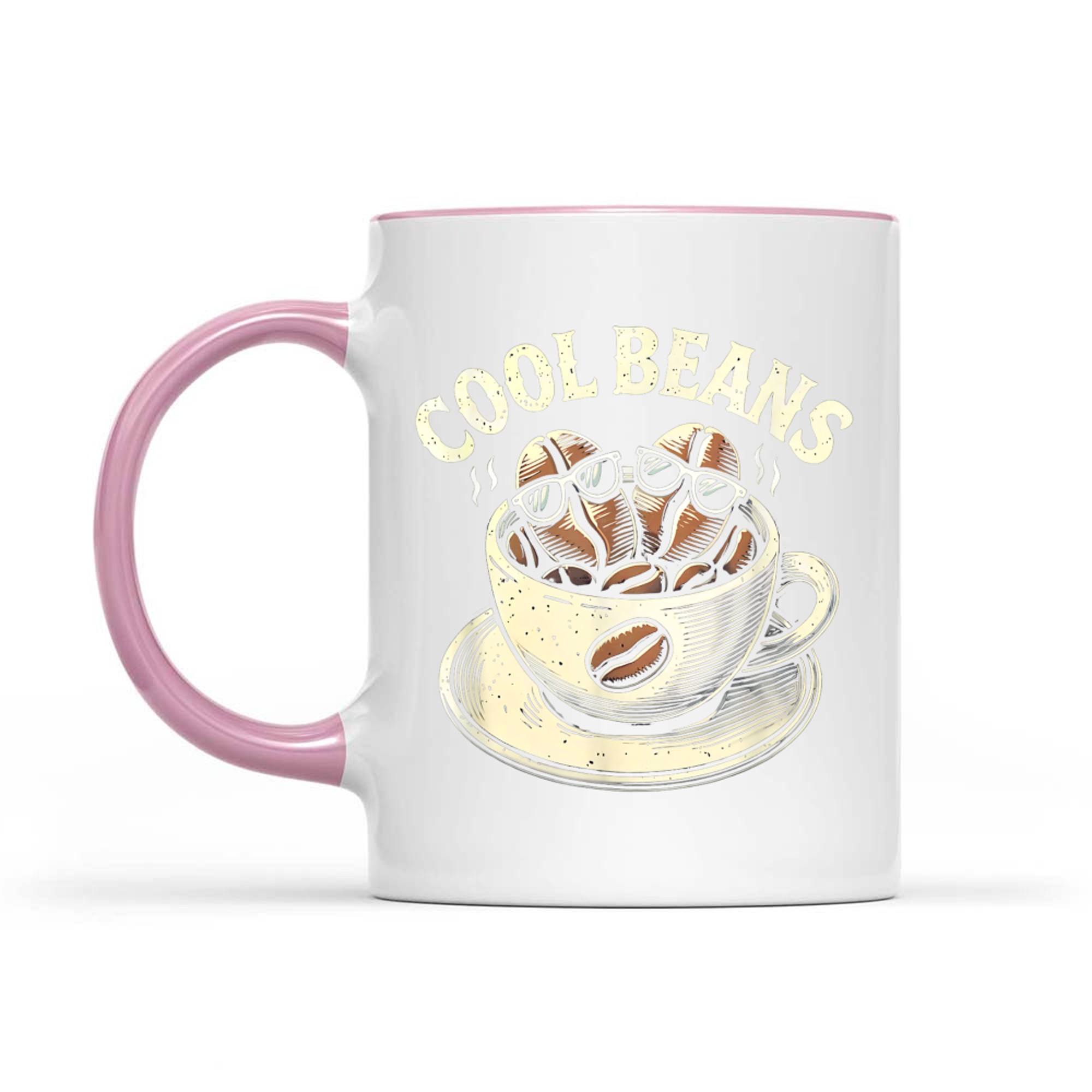 Cool Beans Coffee Caffeine Lover Retro Mug