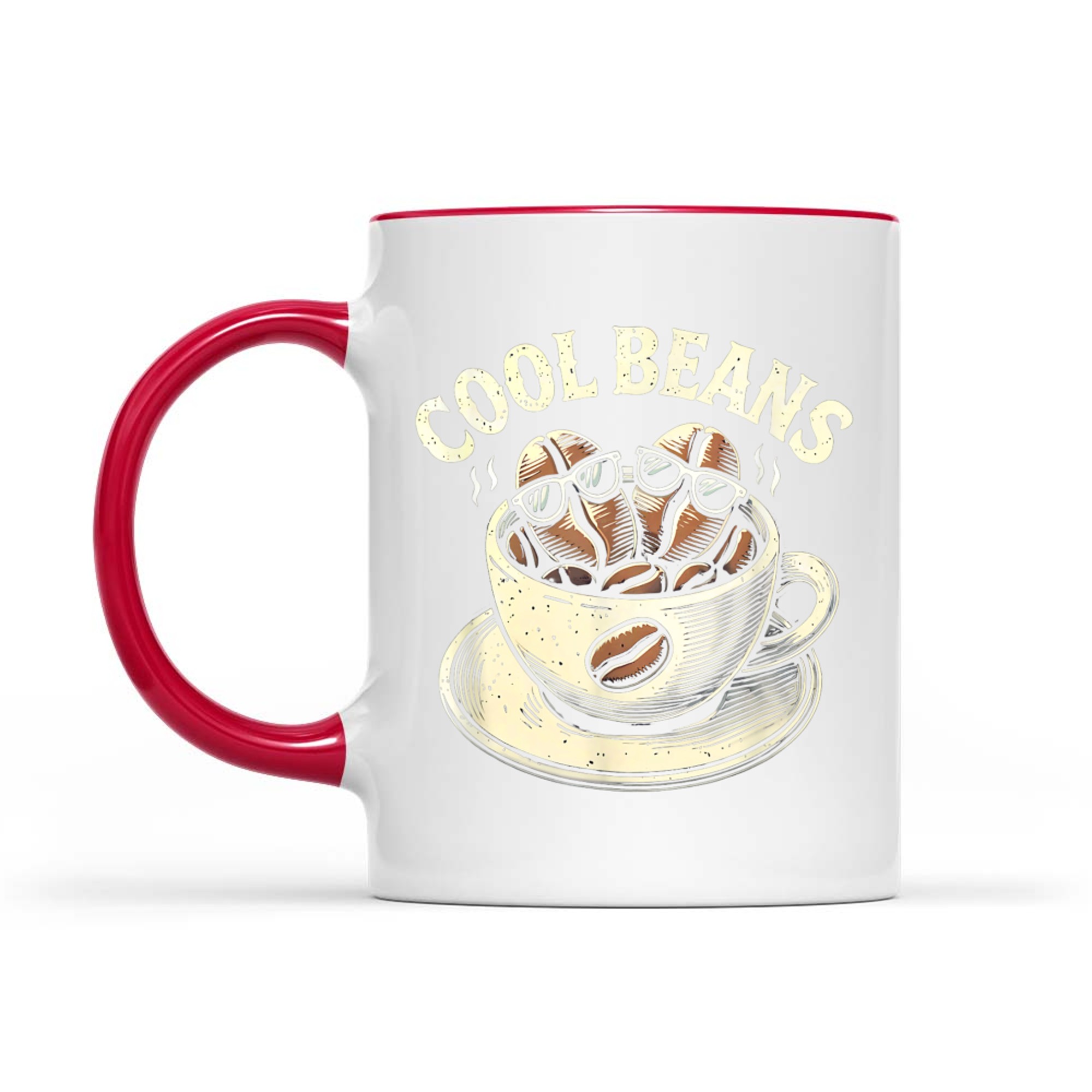 Cool Beans Coffee Caffeine Lover Retro Mug