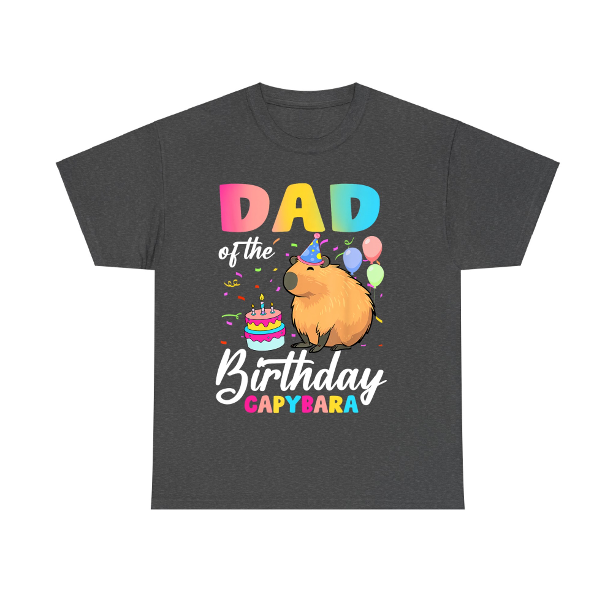 Dad Of The Birthday Capybara Girl Bday Party Family T-Shirt