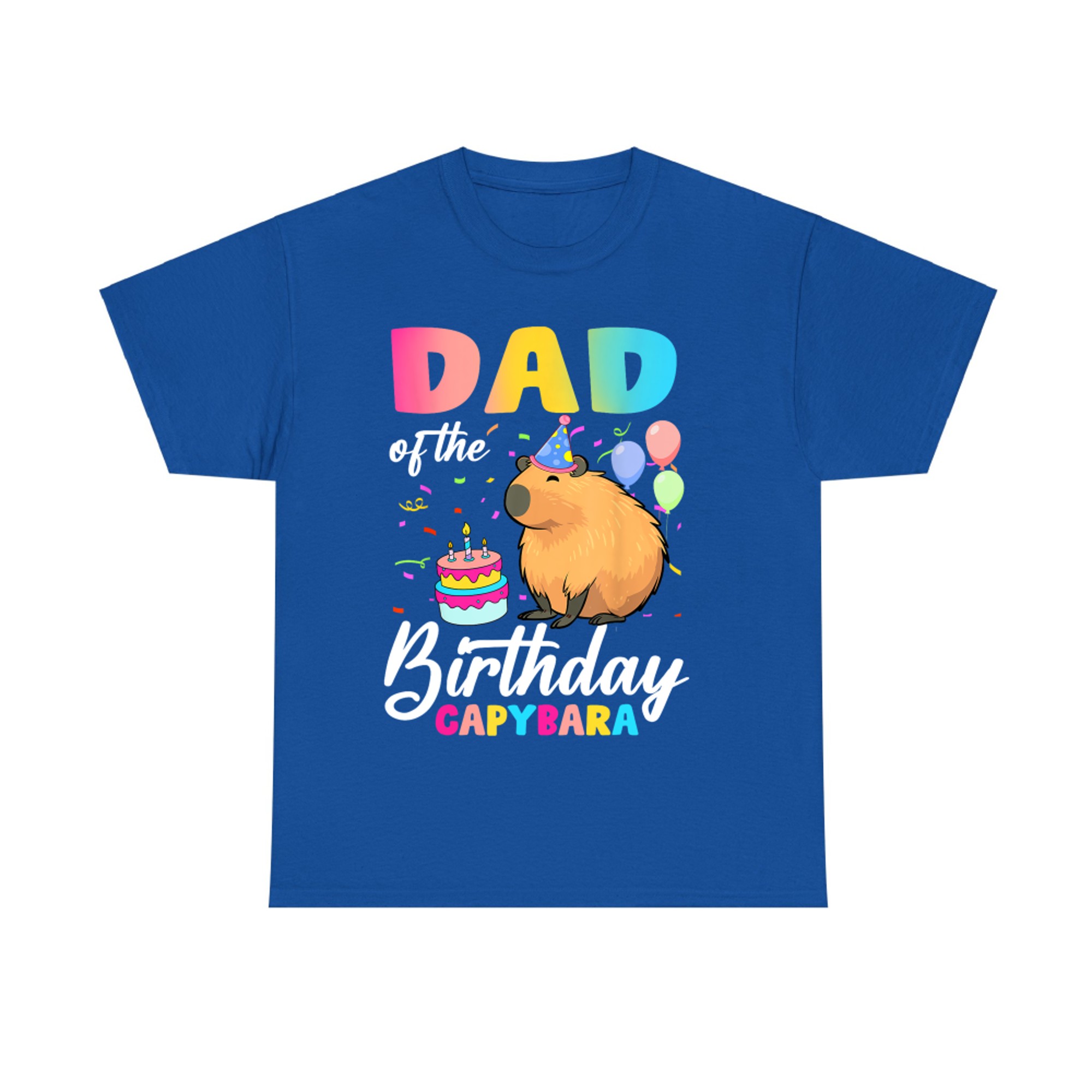 Dad Of The Birthday Capybara Girl Bday Party Family T-Shirt