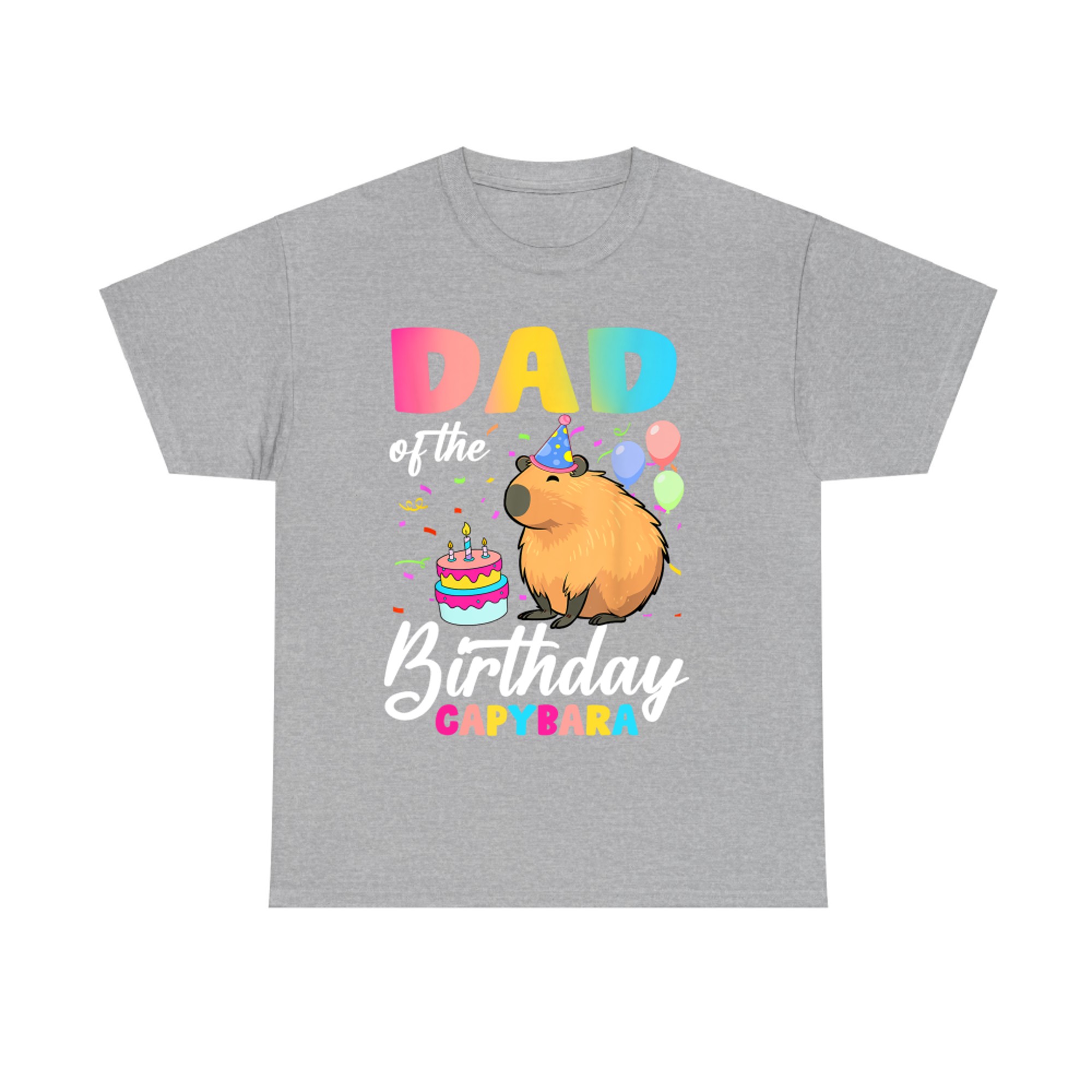 Dad Of The Birthday Capybara Girl Bday Party Family T-Shirt