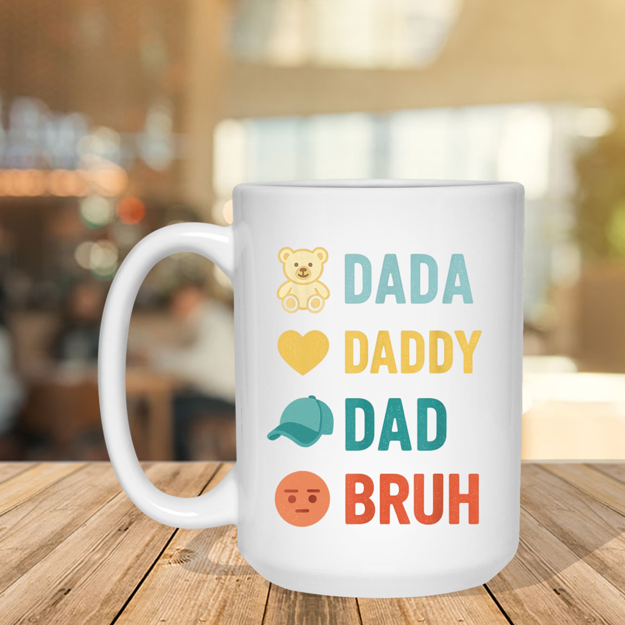 Dada Daddy Dad Bruh Funny Husband Dad Father's Day Mug