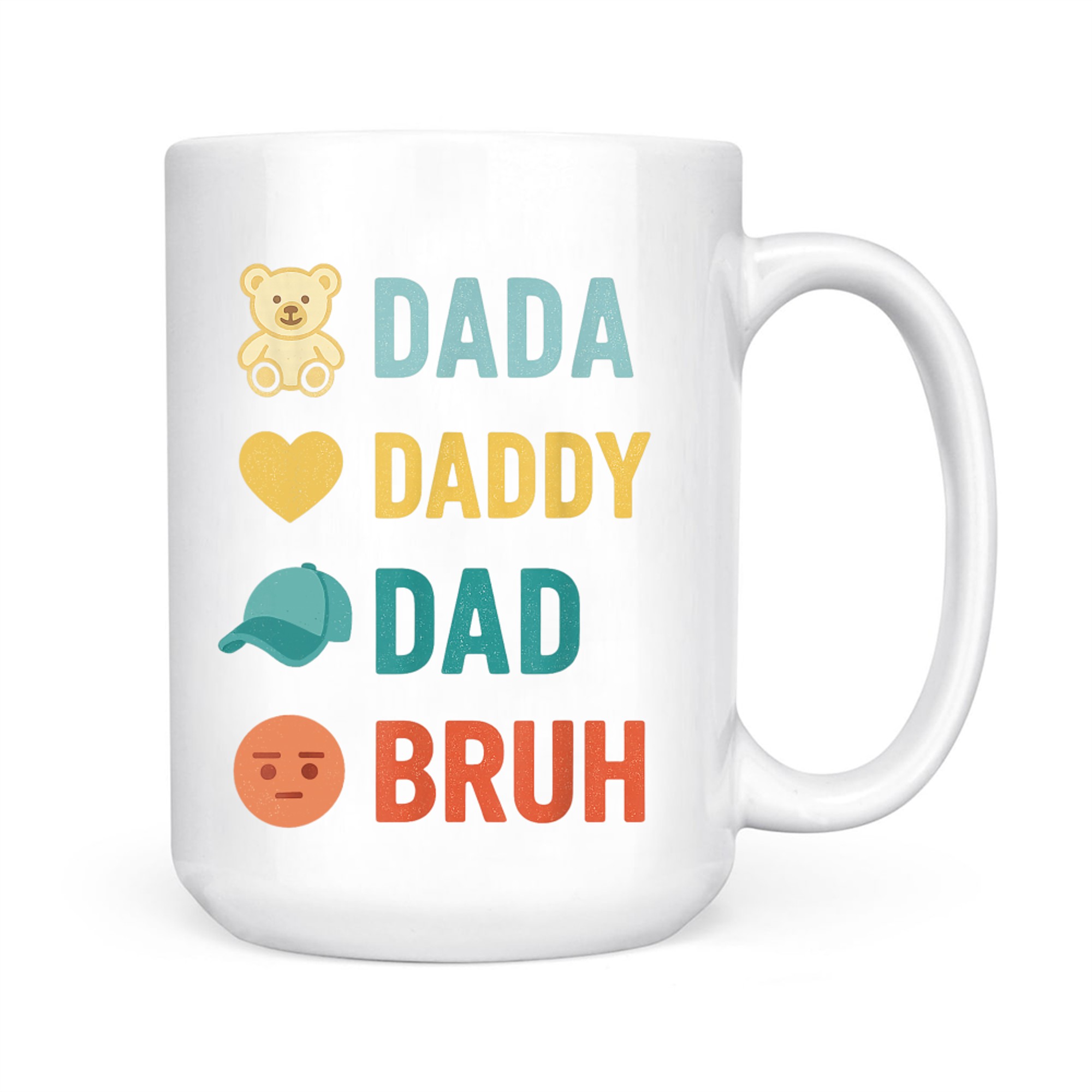 Dada Daddy Dad Bruh Funny Husband Dad Father's Day Mug