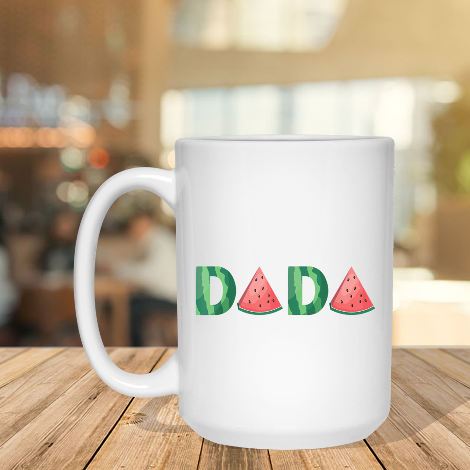 Dada Watermelon Funny Dad Summer Cute Father’s Day Fruit Mug