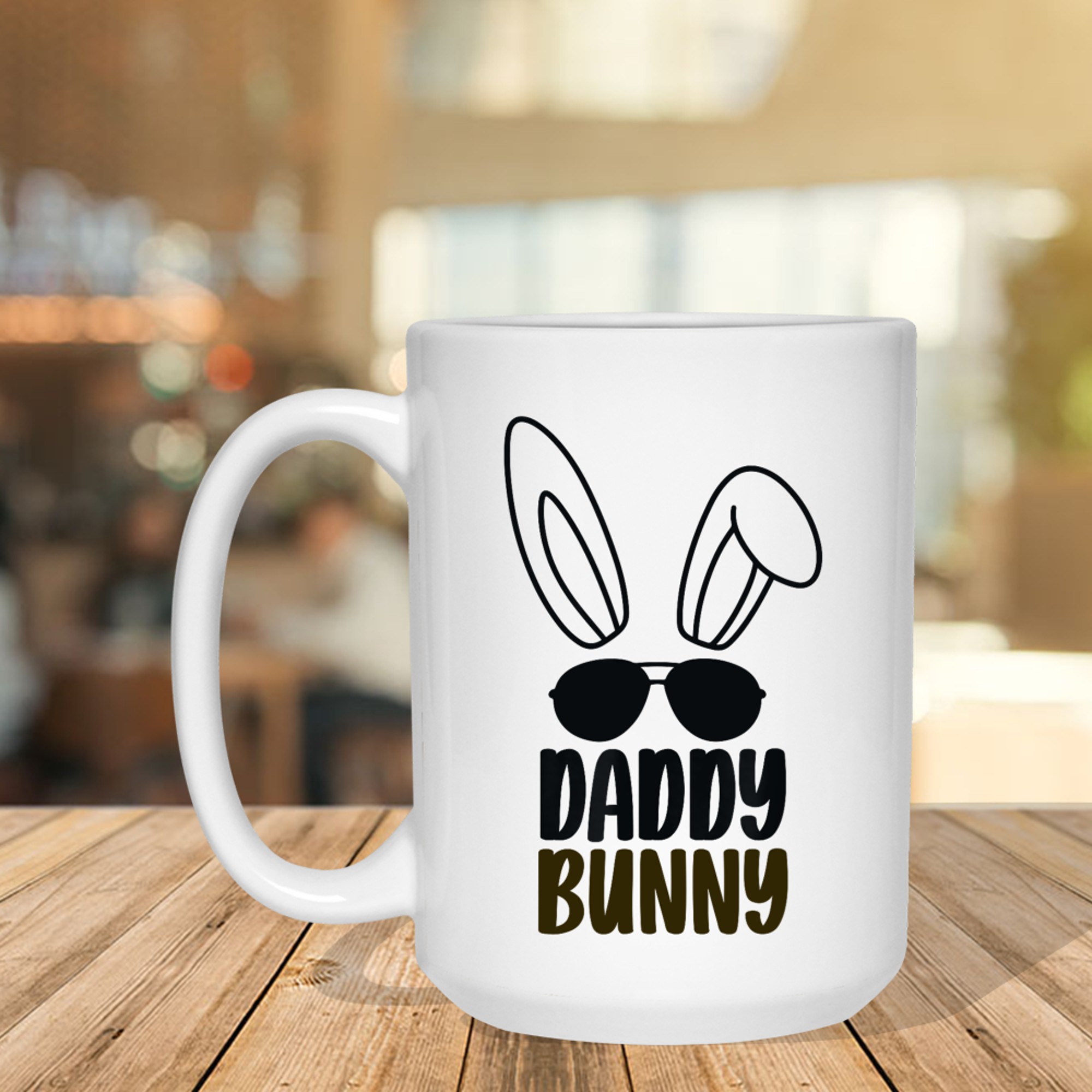 Daddy Bunny Funny Easter Dad Cute Papa Bunny Mug