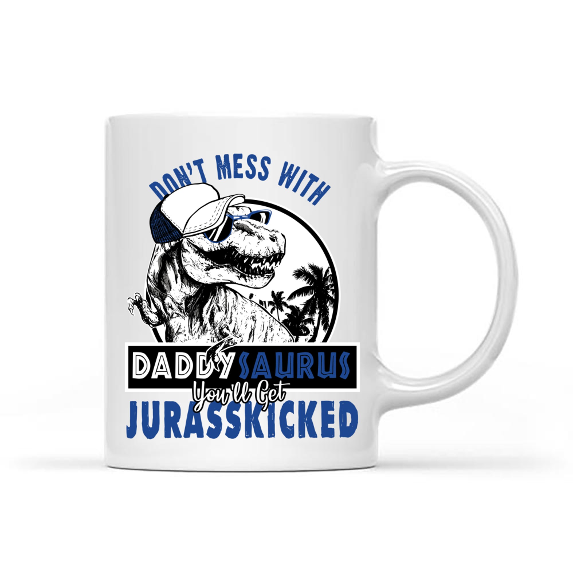 Daddysaurus Dad Husband Father's Day Matching Dinosaur Mug