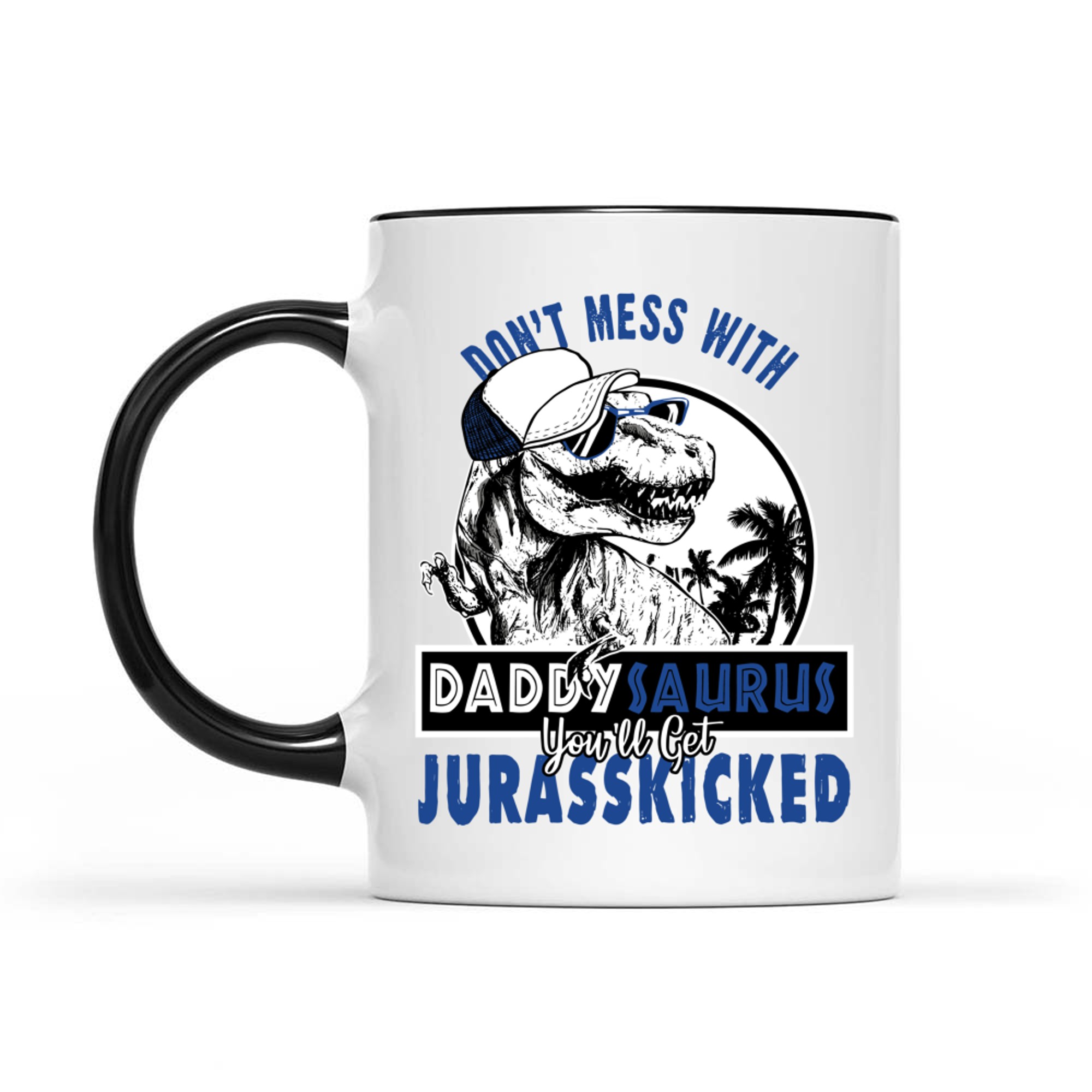 Daddysaurus Dad Husband Father's Day Matching Dinosaur Mug