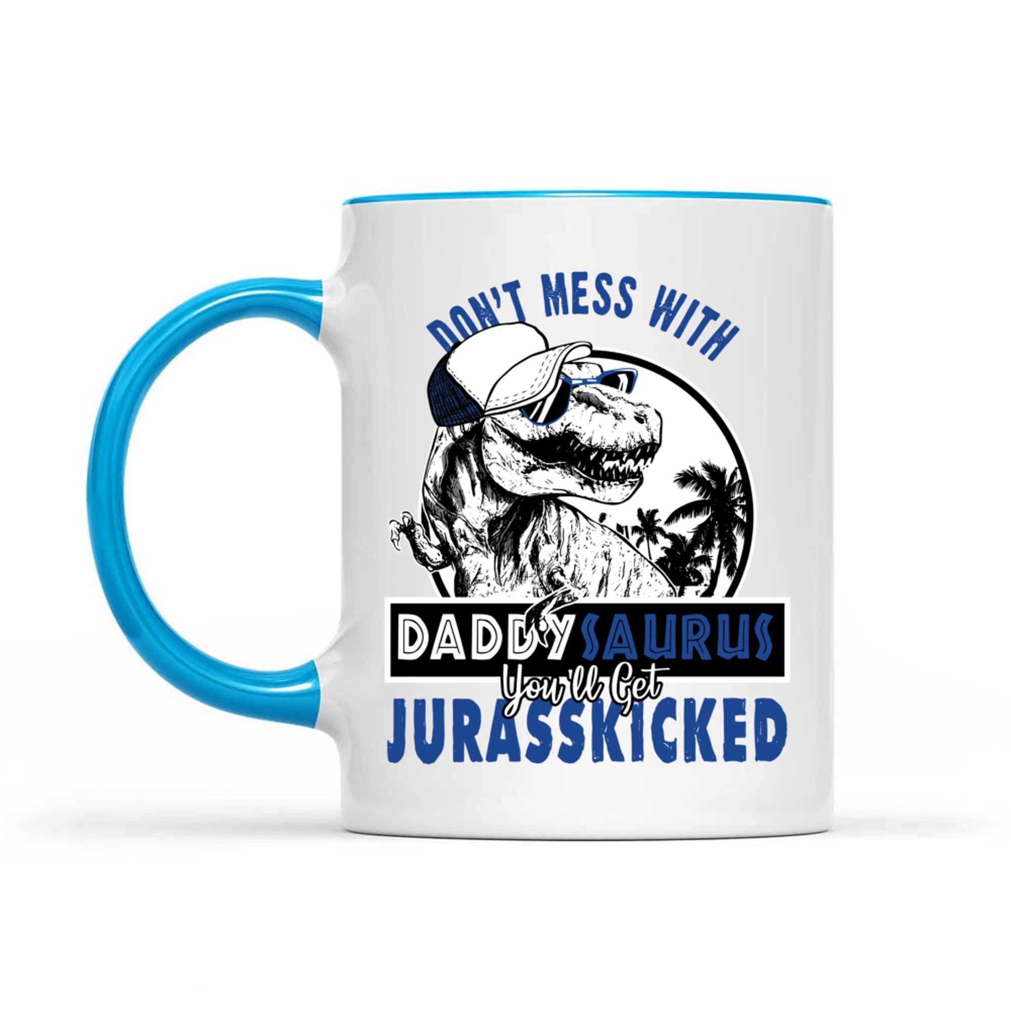 Daddysaurus Dad Husband Father's Day Matching Dinosaur Mug