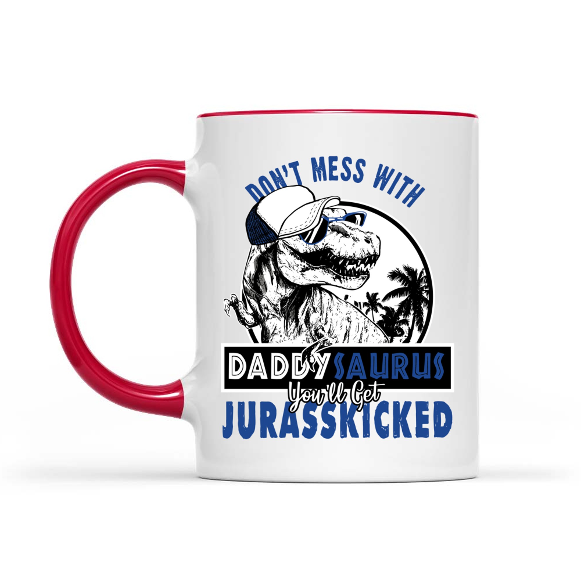 Daddysaurus Dad Husband Father's Day Matching Dinosaur Mug