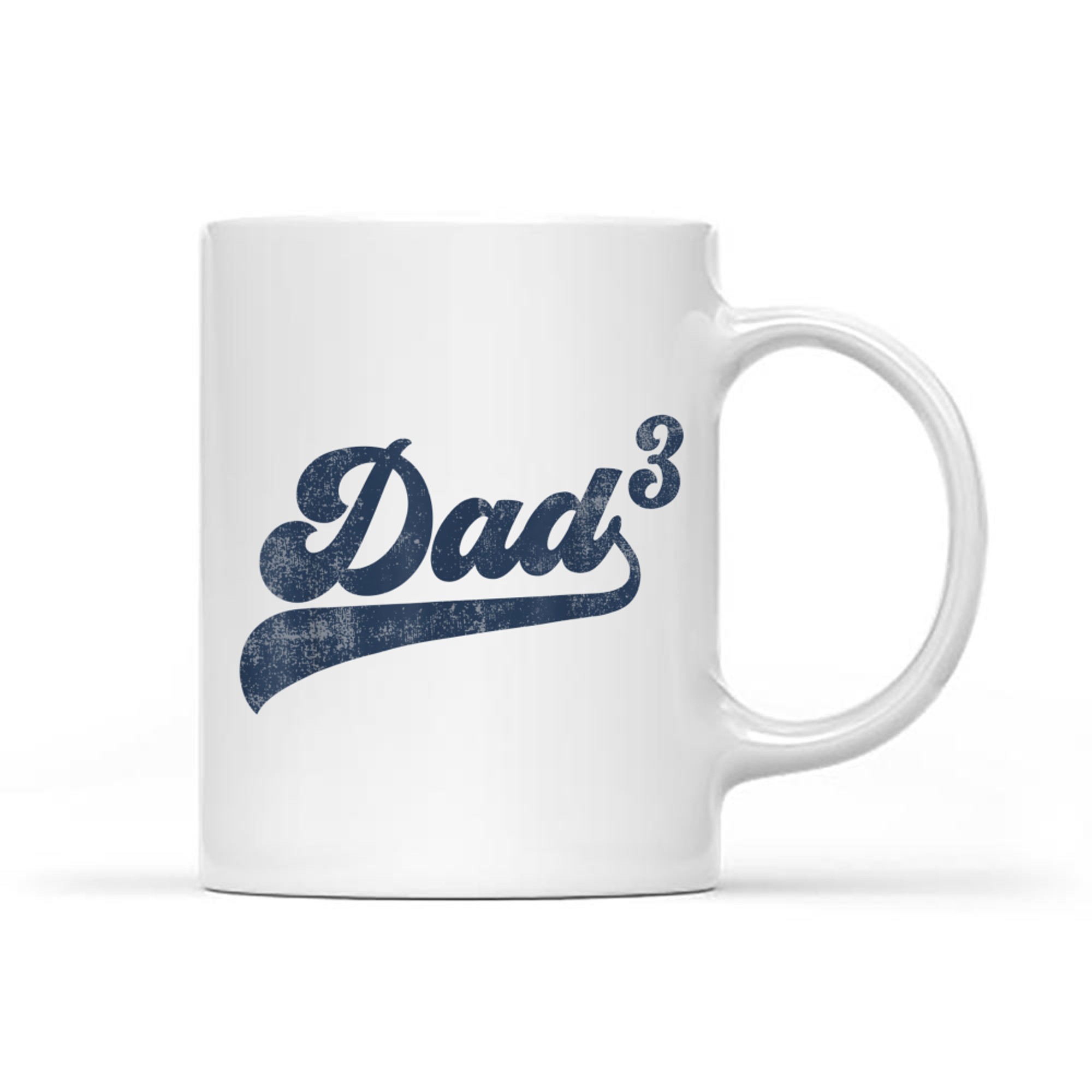 DadFunny Dad Cubed Gifts Father Of Three Daddy Third Time Dad Mug
