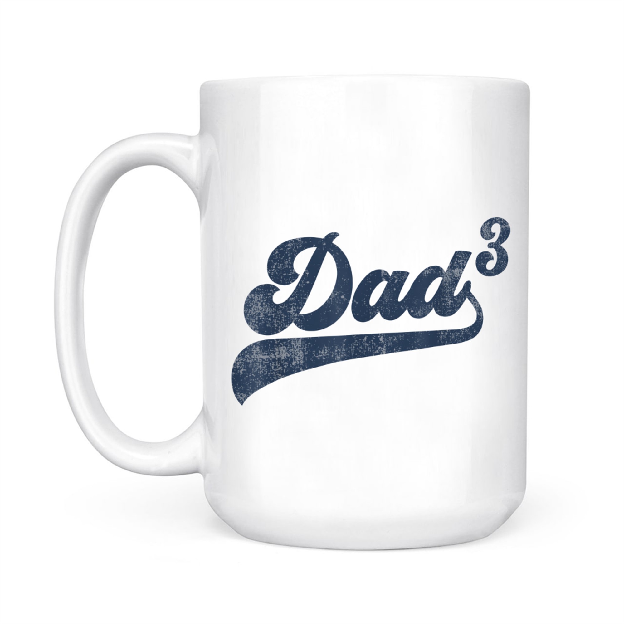 DadFunny Dad Cubed Gifts Father Of Three Daddy Third Time Dad Mug