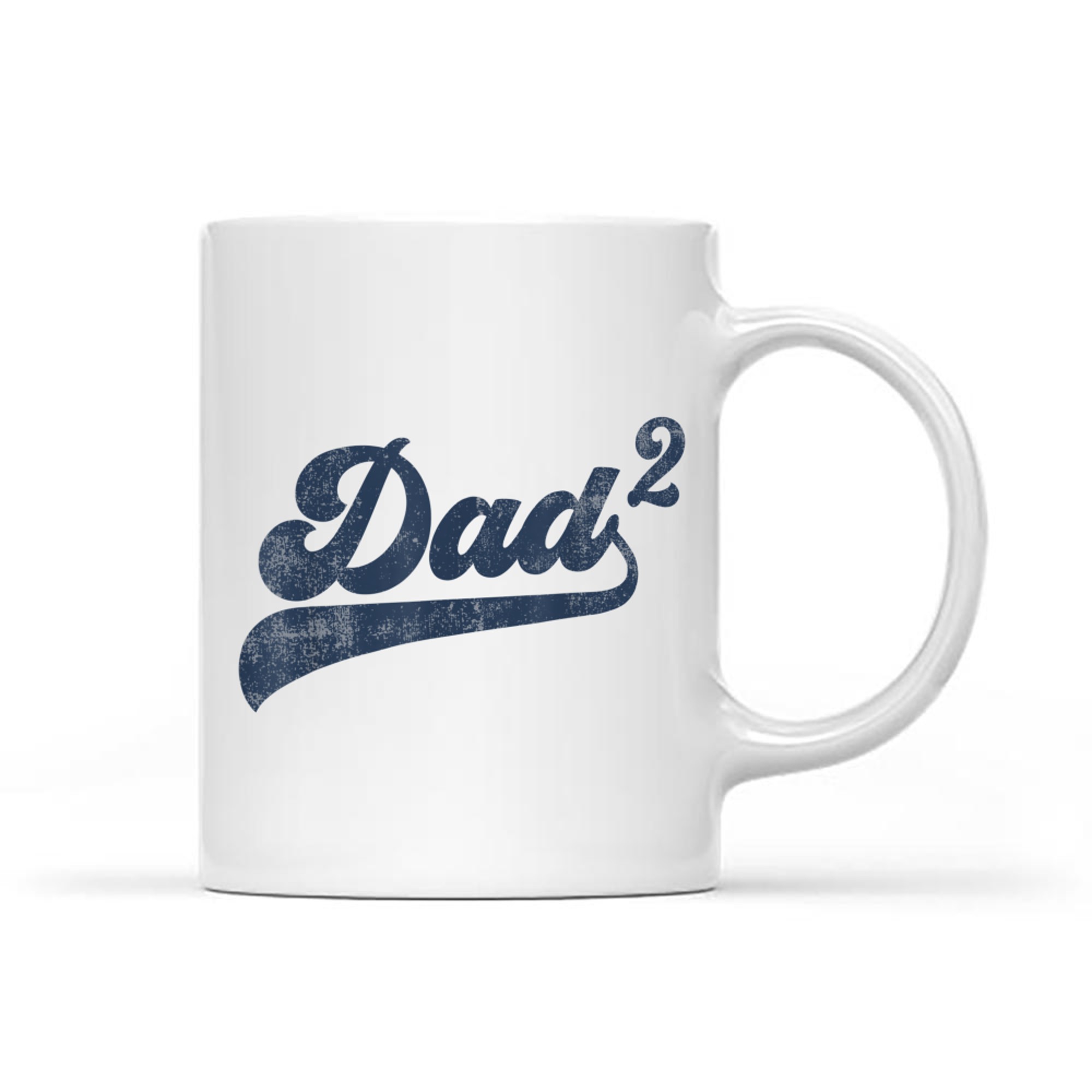 DadFunny Dad Squared Gift Father Of Two Second Time Dad Mug