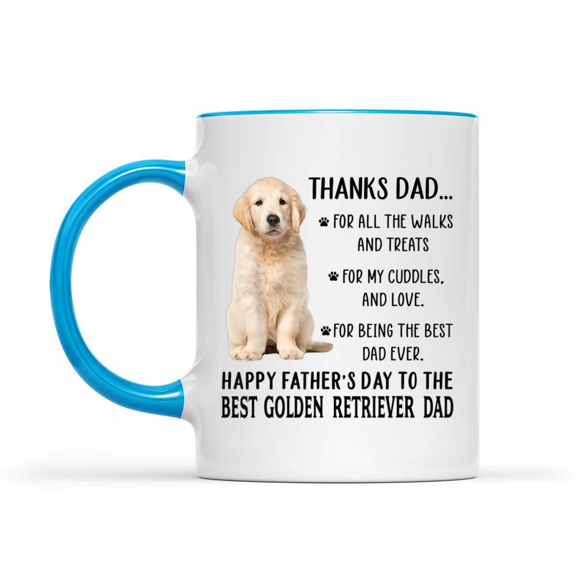 Dog Dad Happy Father's Day To The Best Golden Retriever Dad Mug