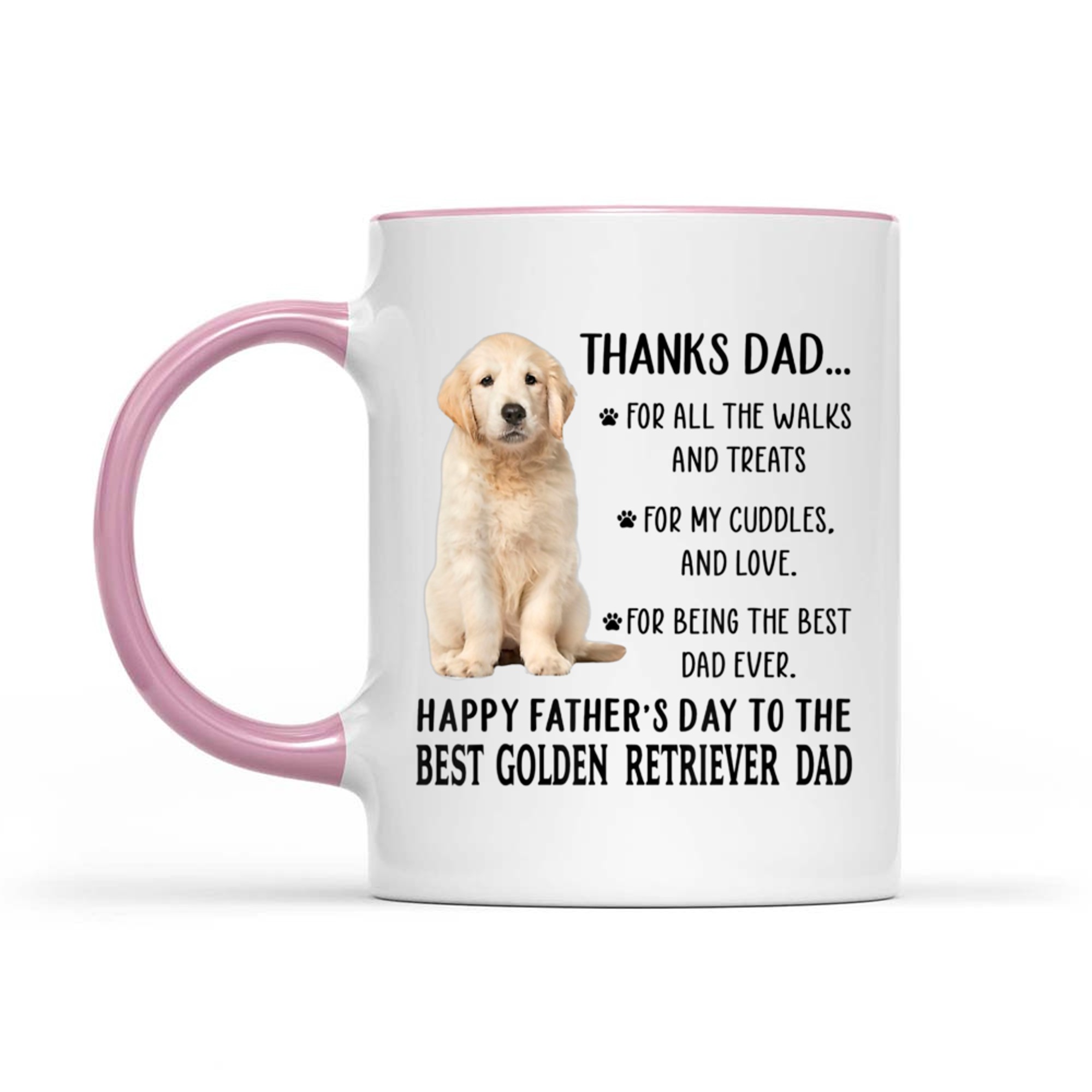Dog Dad Happy Father's Day To The Best Golden Retriever Dad Mug