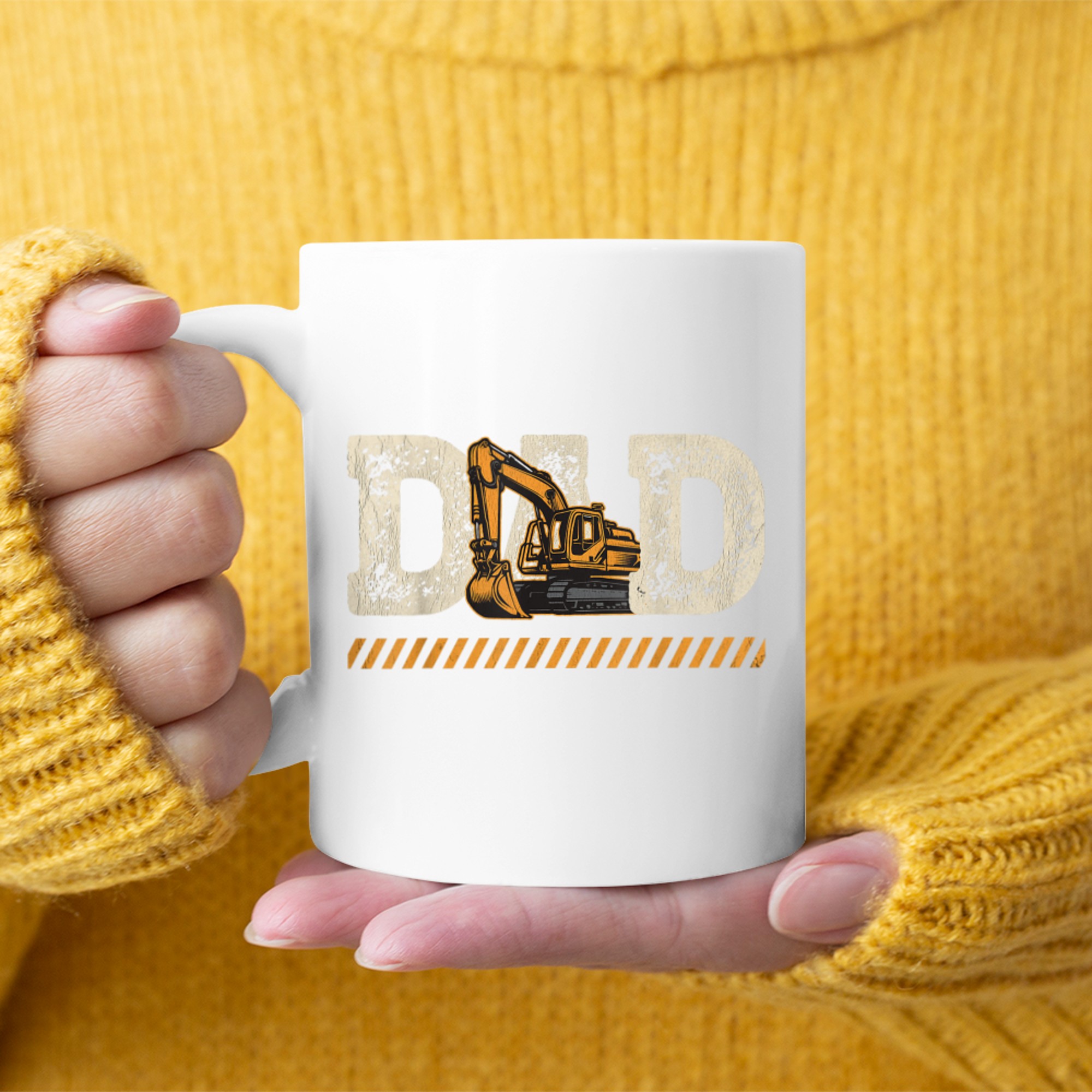 Excavator Dad Construction Operator Father’s Day Mug