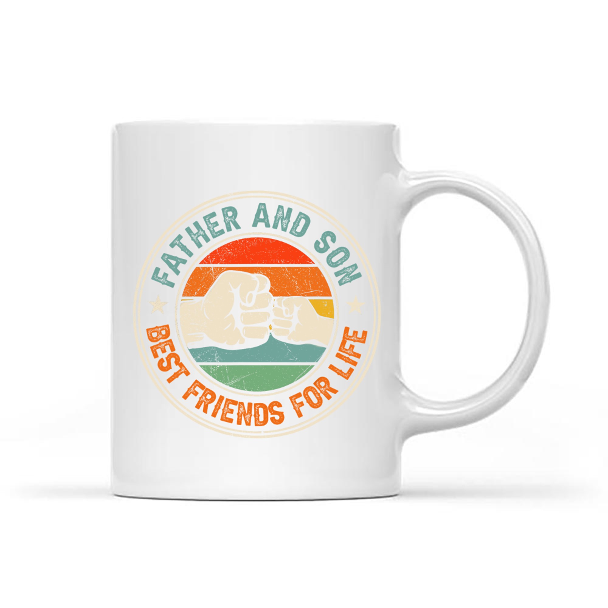 Father And Son Best Friends For Life Matching Father's Day Mug