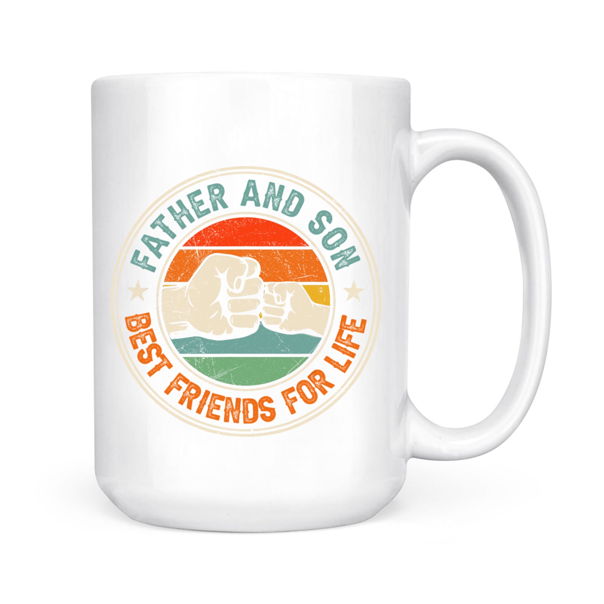 Father And Son Best Friends For Life Matching Father's Day Mug